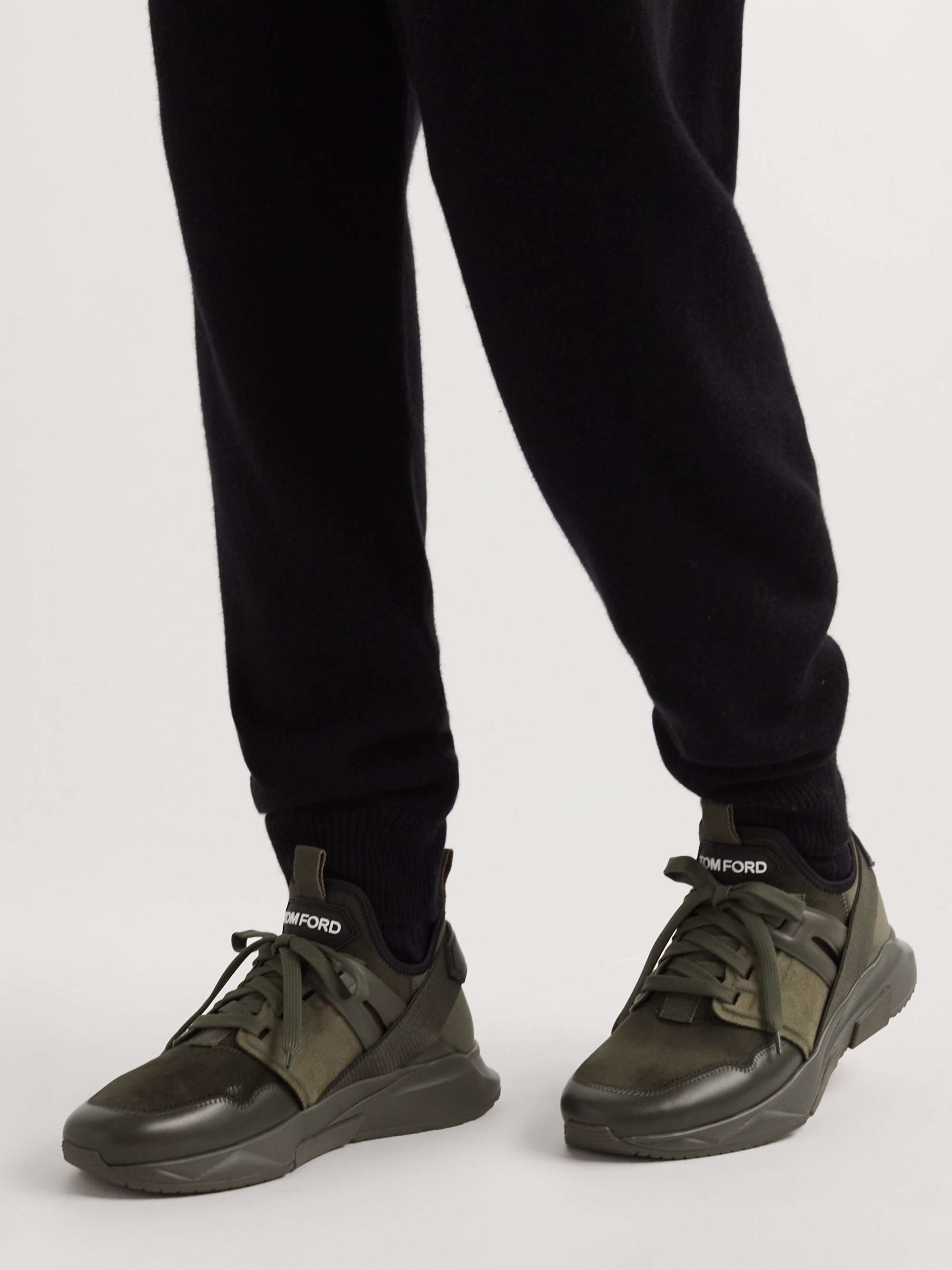 Green Radcliffe Suede Sneakers | TOM FORD | MR PORTER