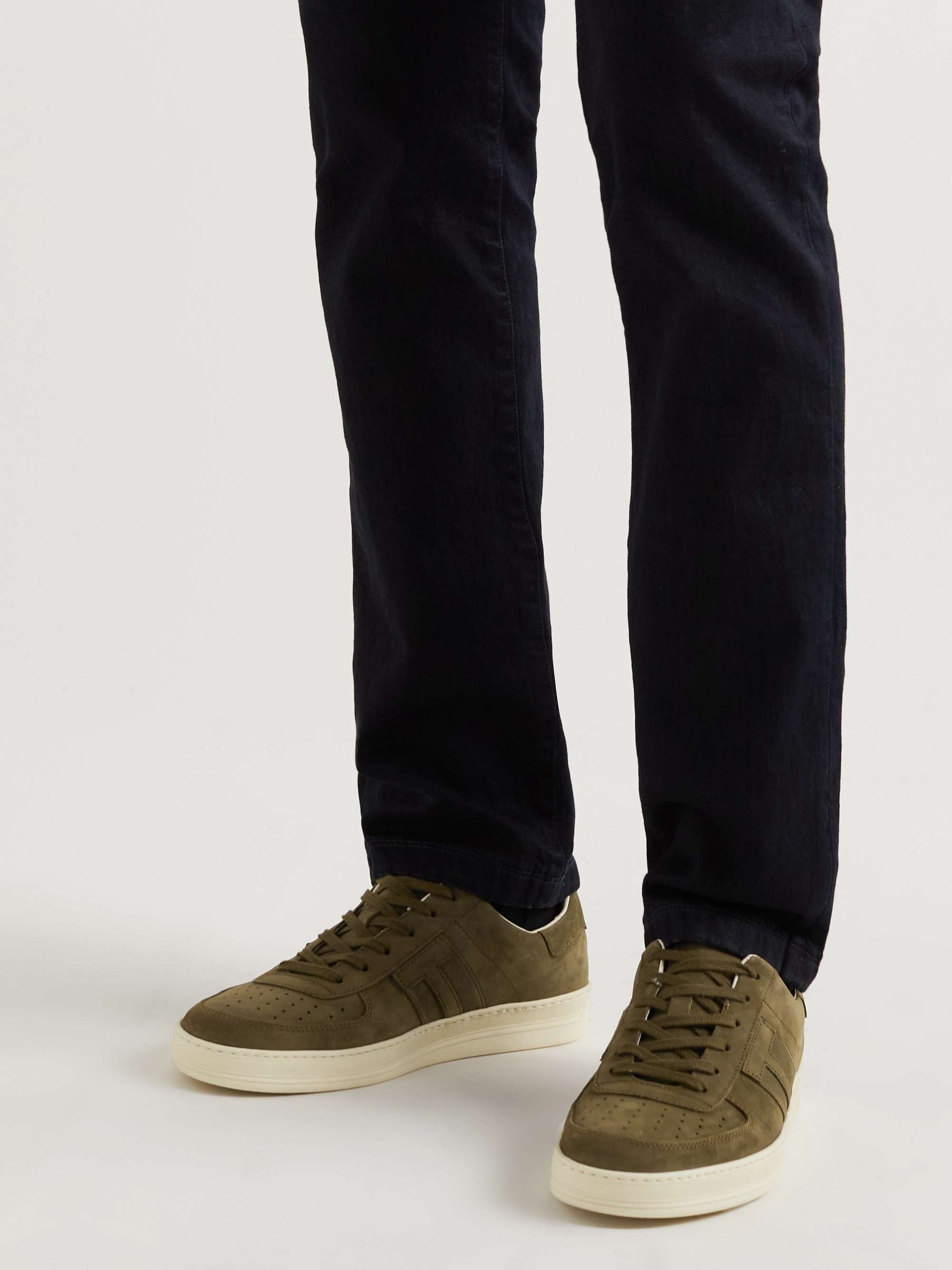 TOM FORD Radcliffe Perforated Nubuck Sneakers