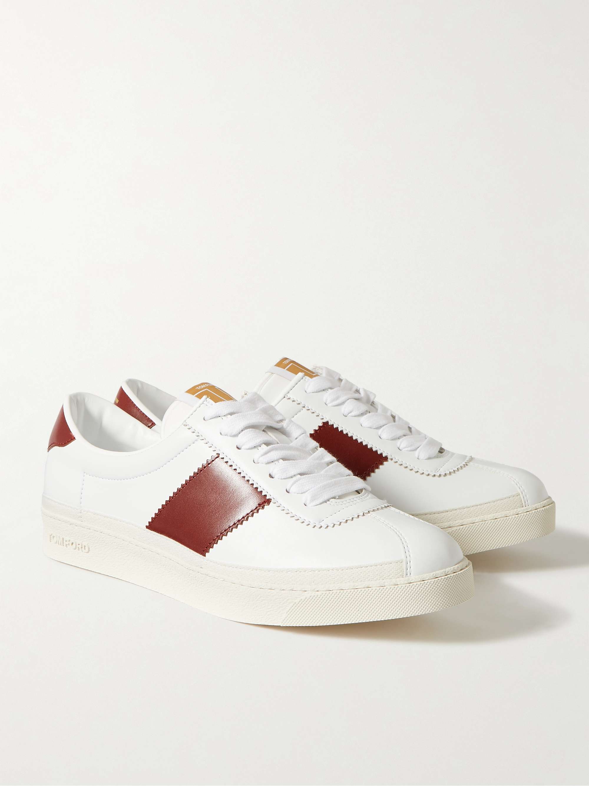 TOM FORD Bannister Panelled Faux Leather Sneakers