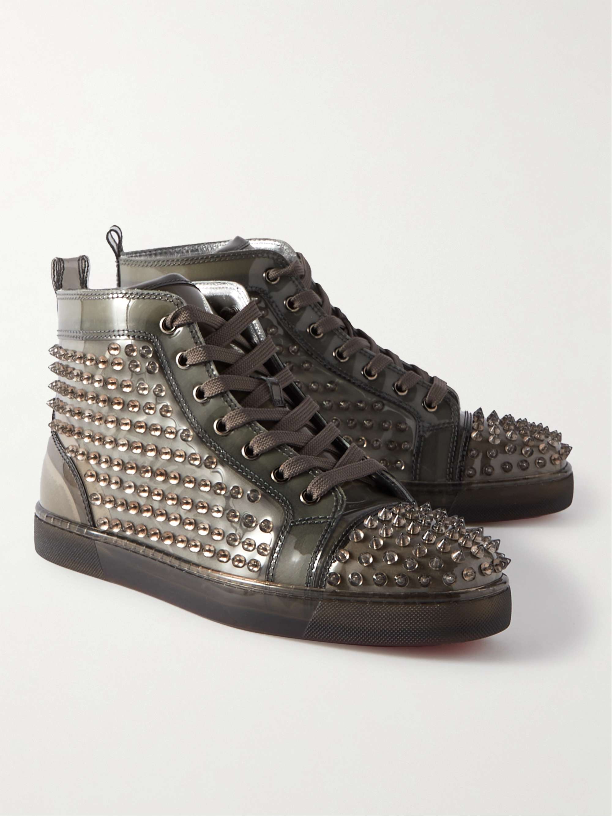 Louix Ray Spiked PVC High-Top Sneakers