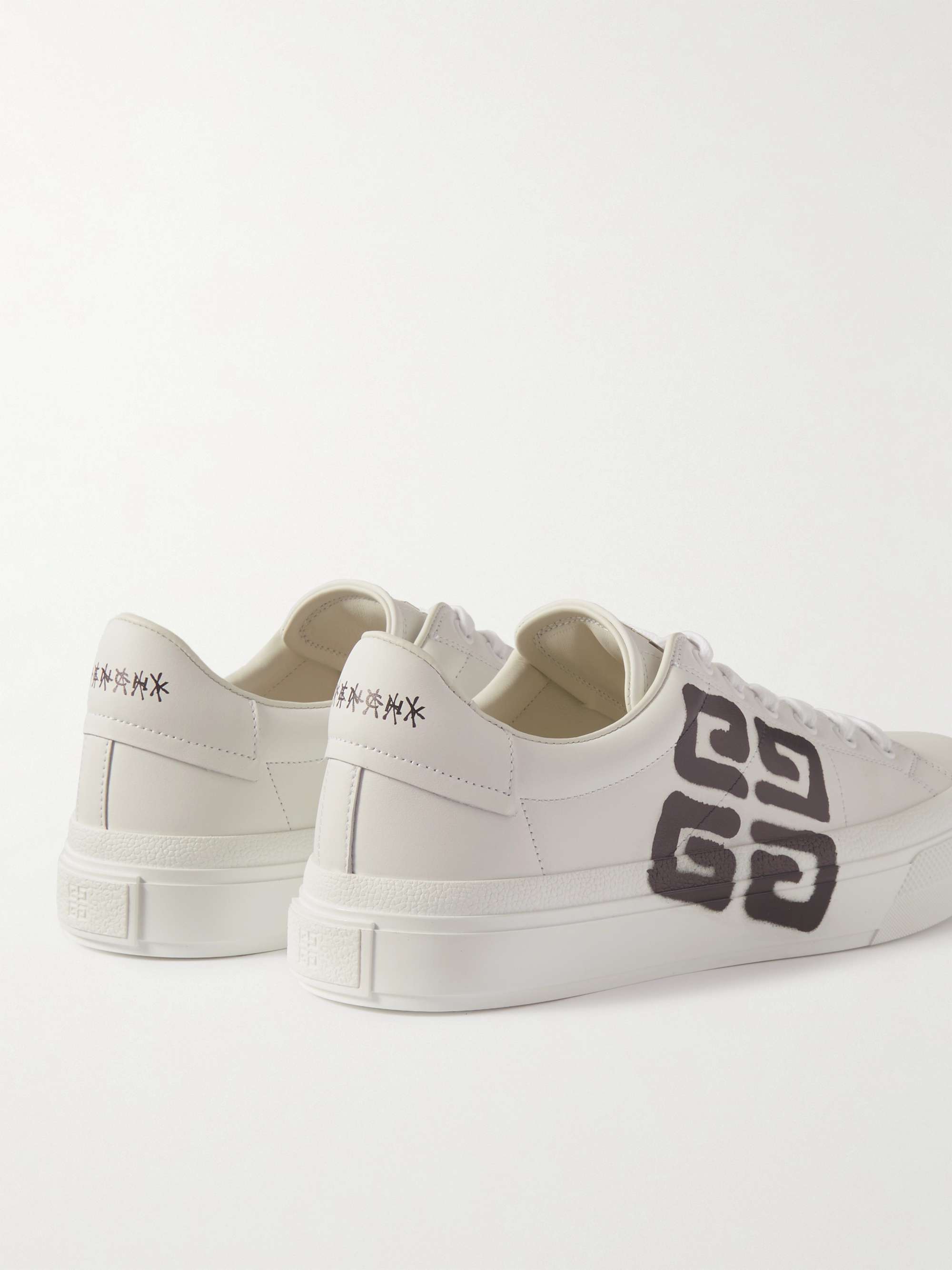 GIVENCHY + Chito City Sport Logo-Print Leather Sneakers