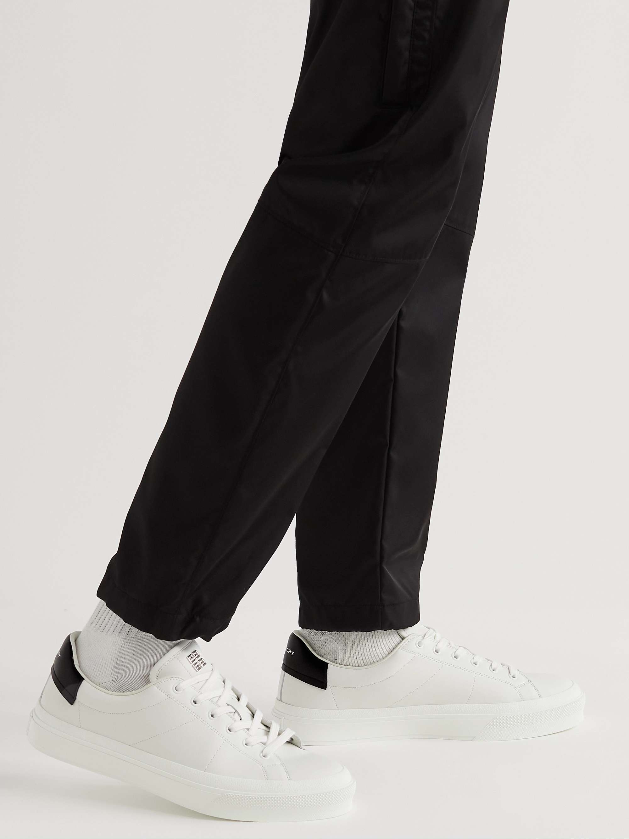 White + Chito City Sport Logo-Print Leather Sneakers | GIVENCHY 