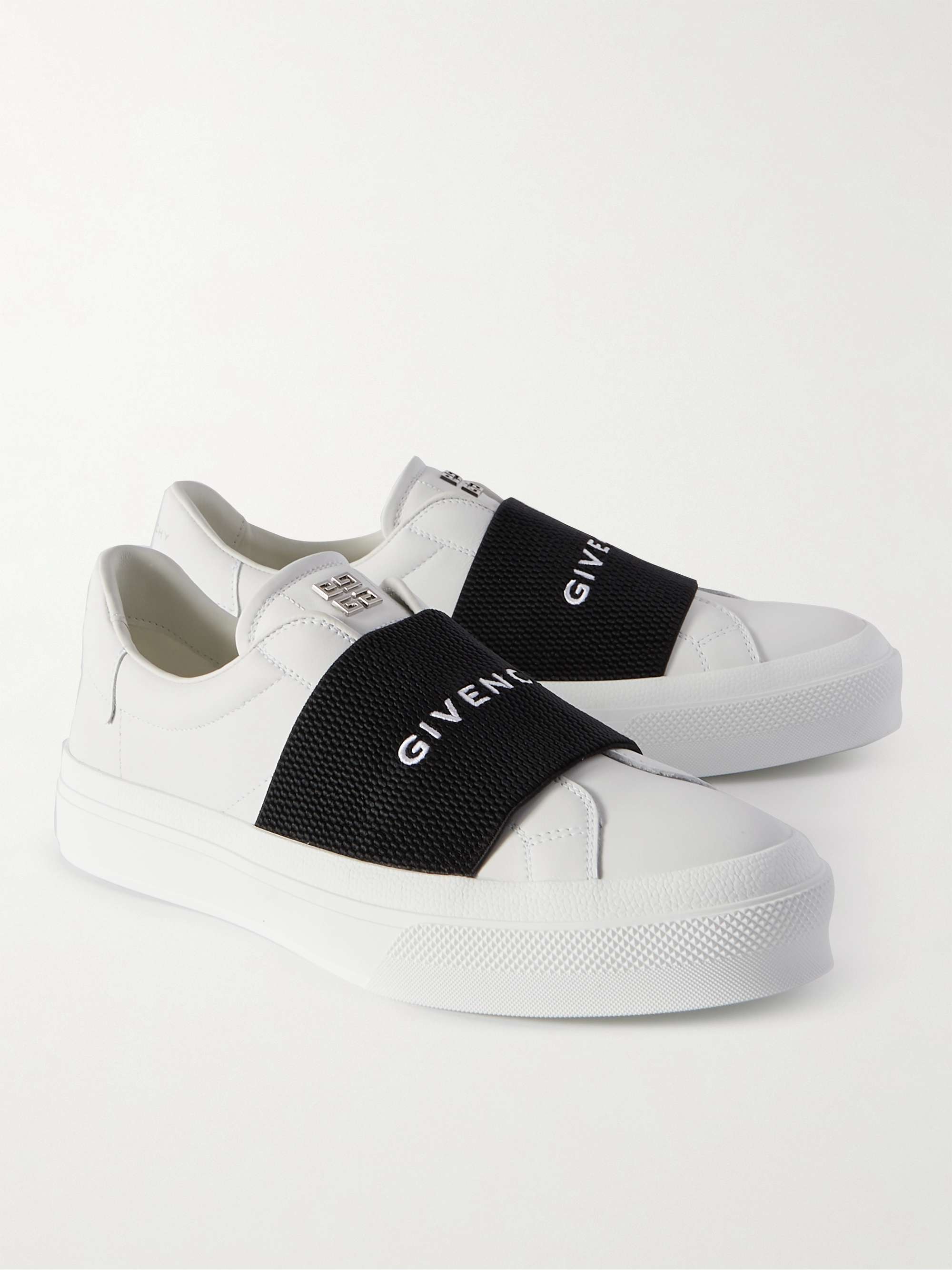 GIVENCHY City Court Slip-On Leather Sneakers