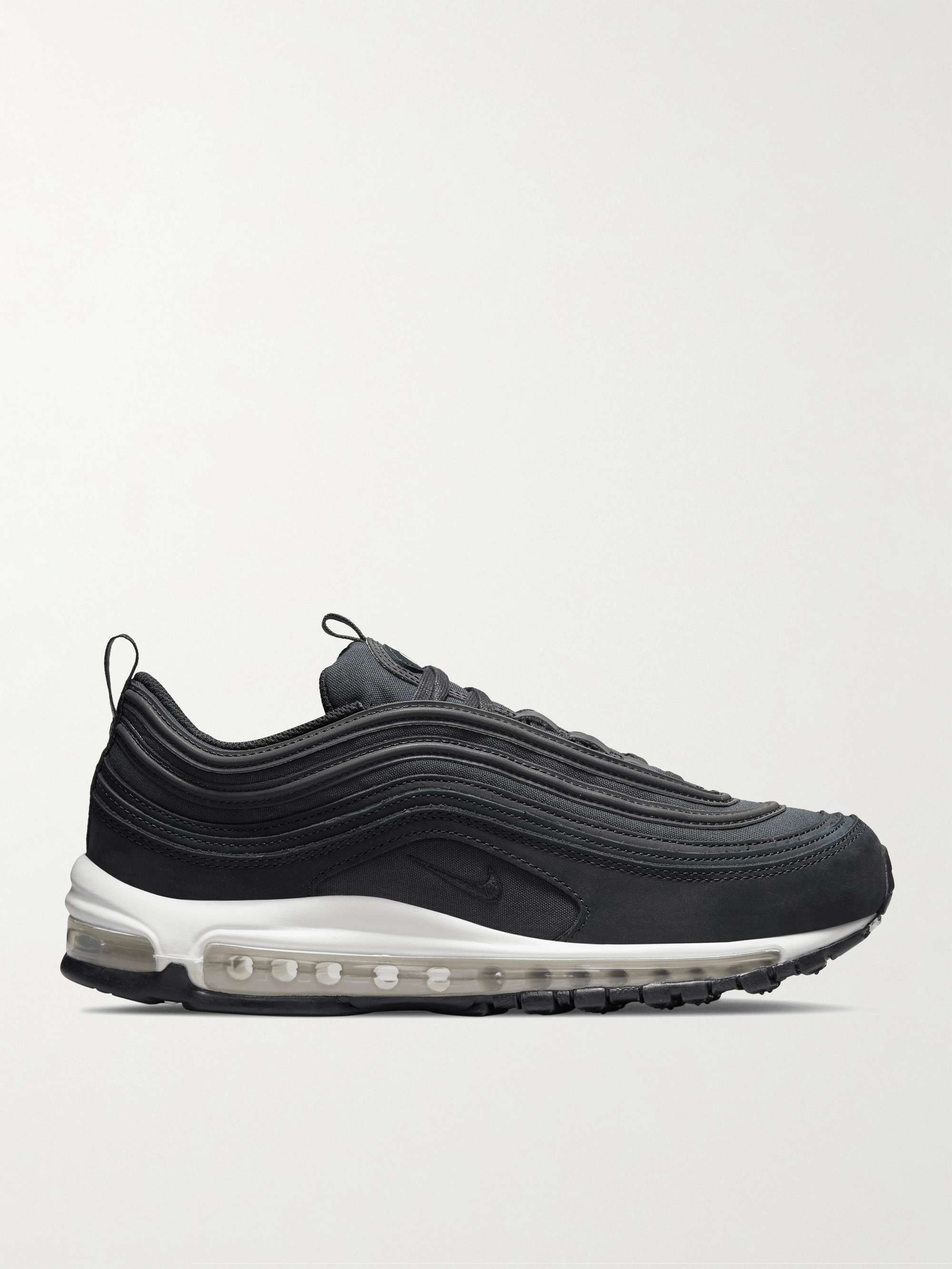 NIKE Air Max 97 Suede and Twill Sneakers