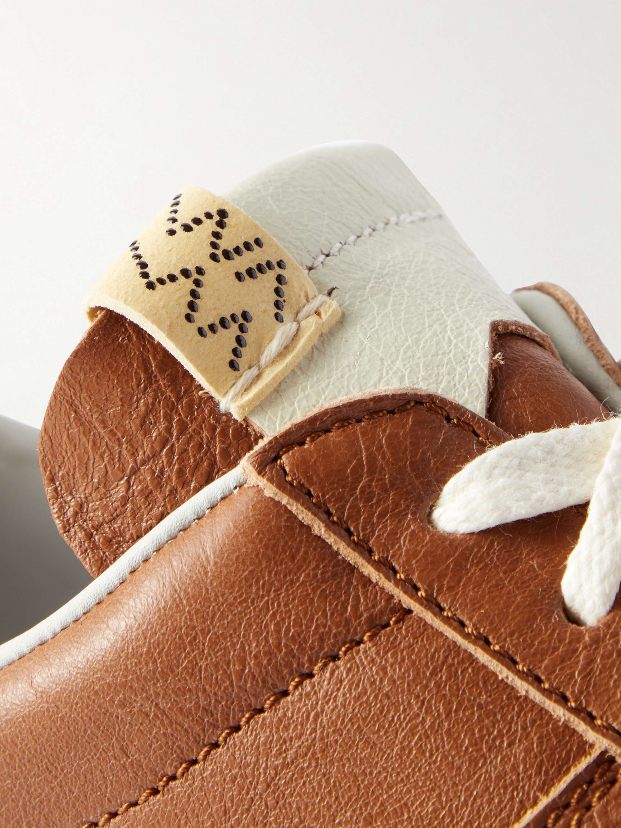 Brown Corda-Folk Leather Sneakers | VISVIM | MR PORTER