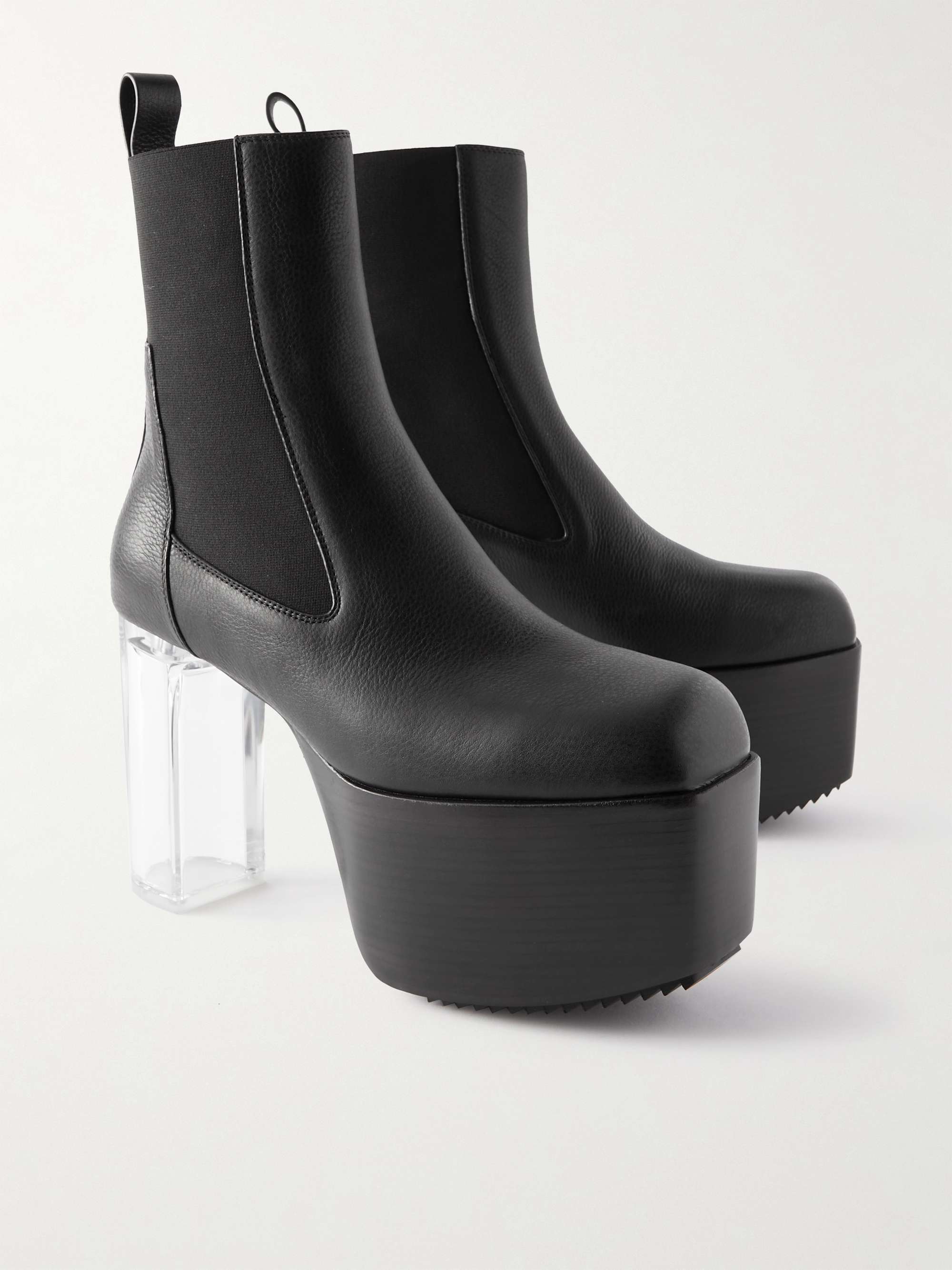RICK OWENS Leather Platform Boots