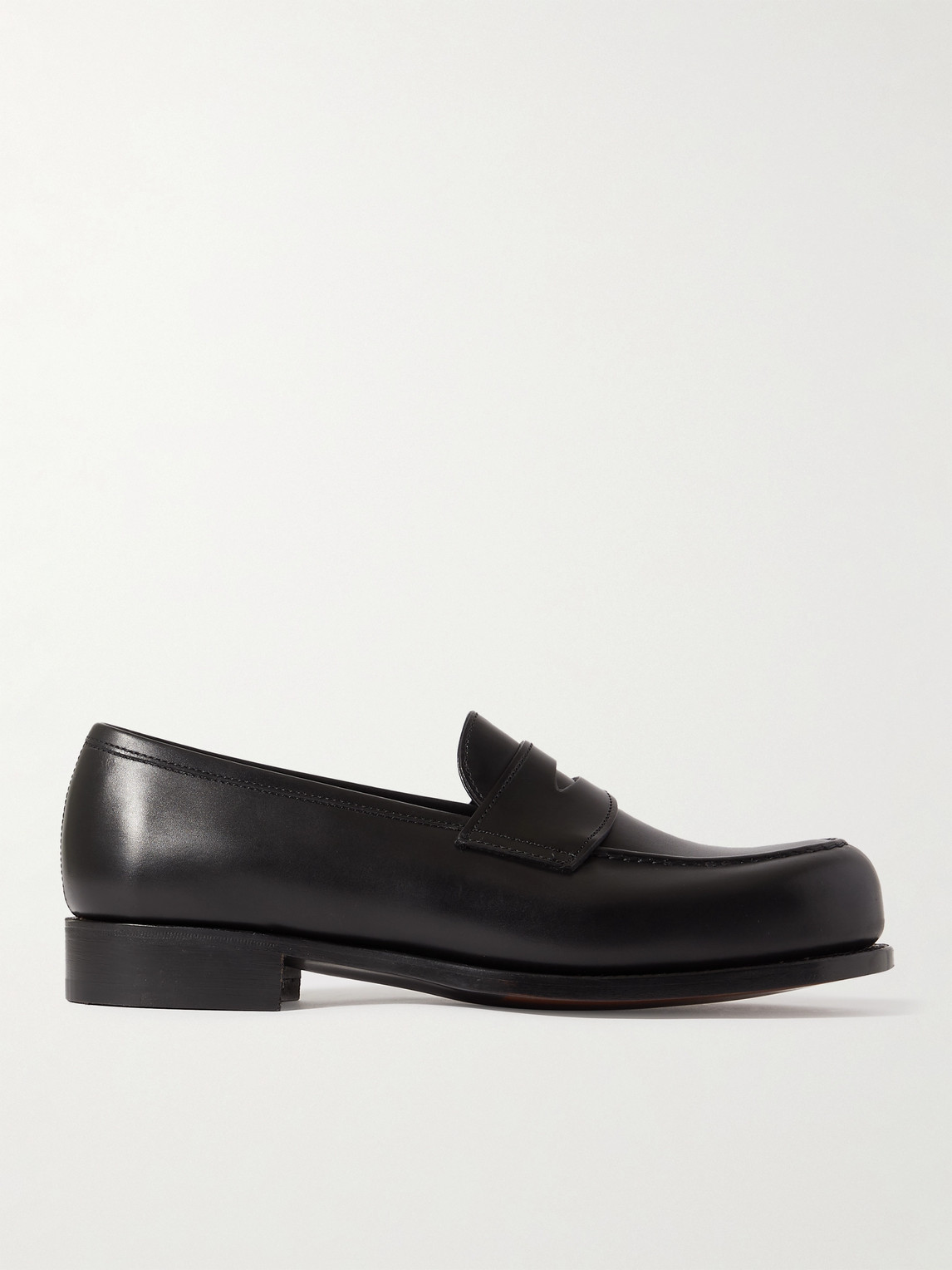 George Cleverley Nicholas Leather Loafers In Black