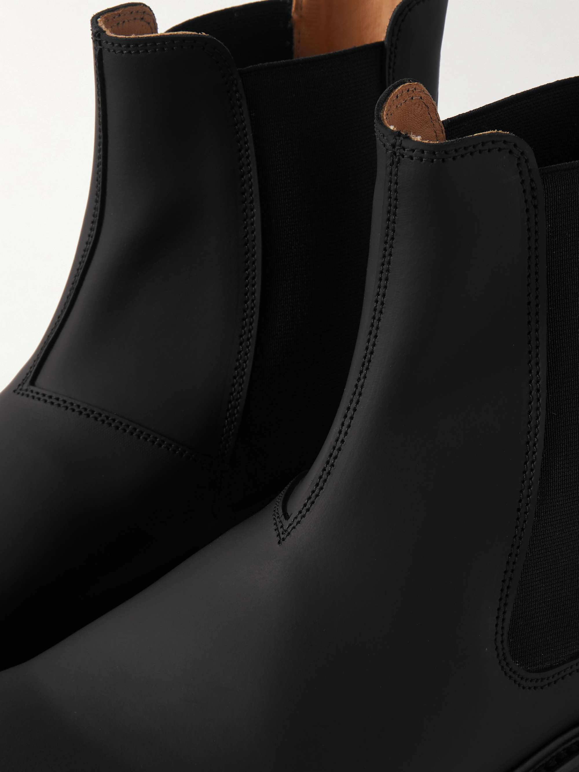 GRENSON Milo Rubberised Leather Chelsea Boots