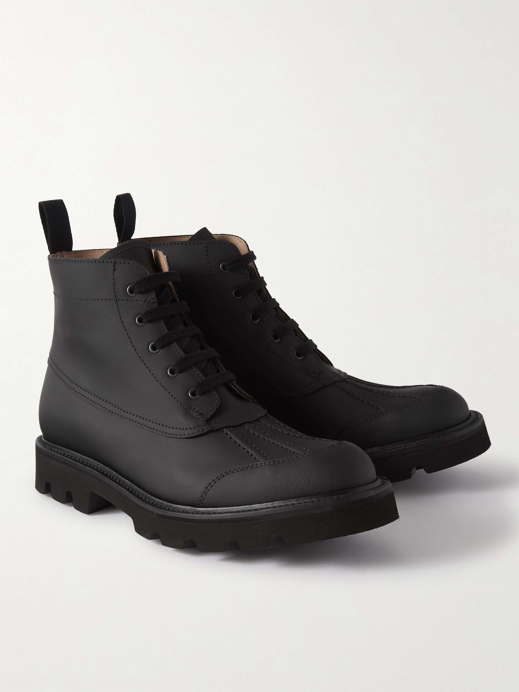 GRENSON Jack Rubberised Leather Boots