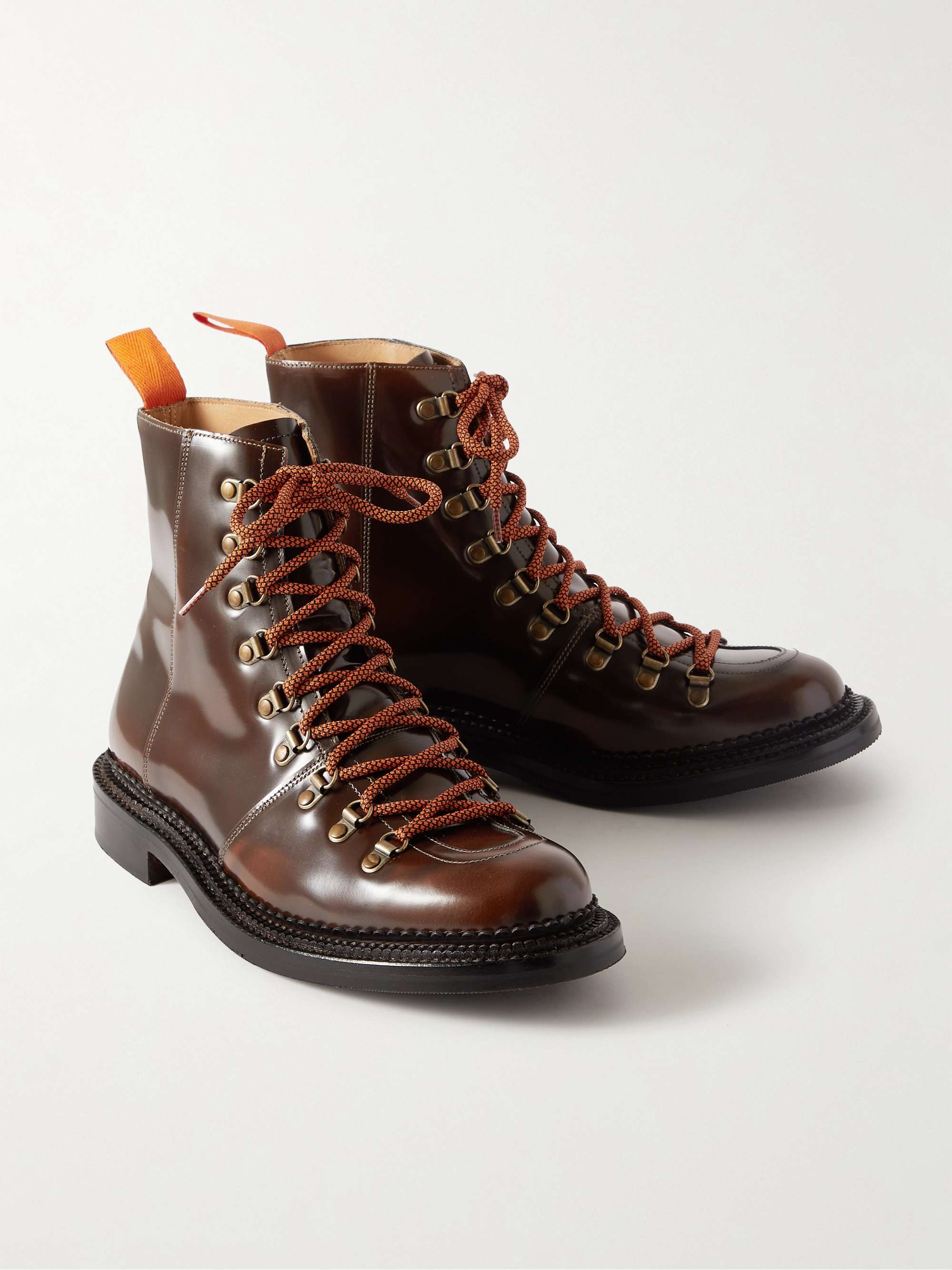 GRENSON Brady Polished-Leather Boots