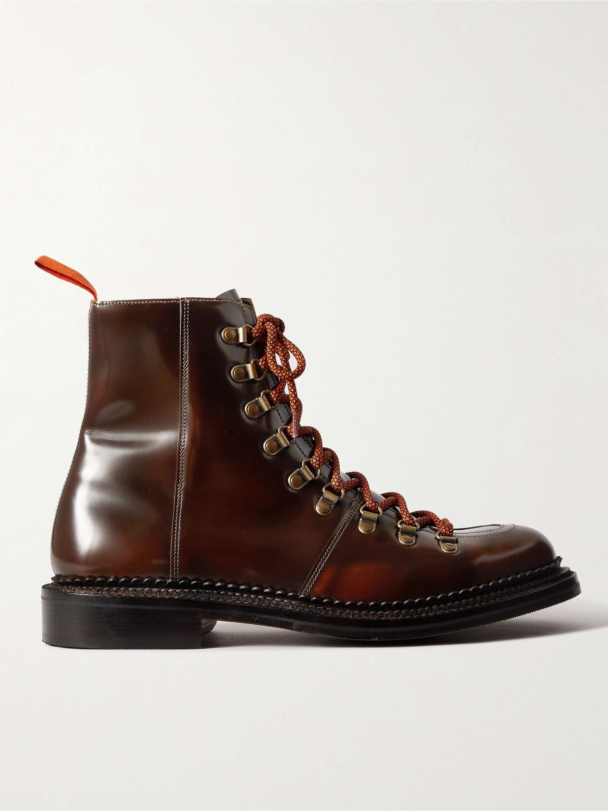 GRENSON Brady Polished-Leather Boots