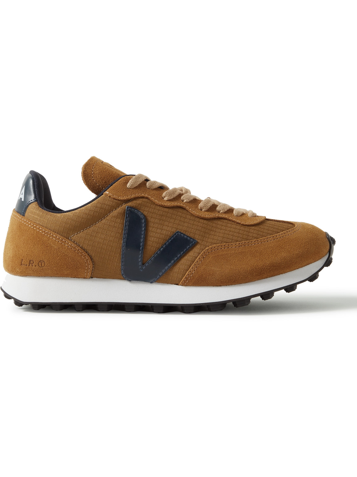 Rio Branco Leather and Rubber-Trimmed Ripstop and Suede Sneakers