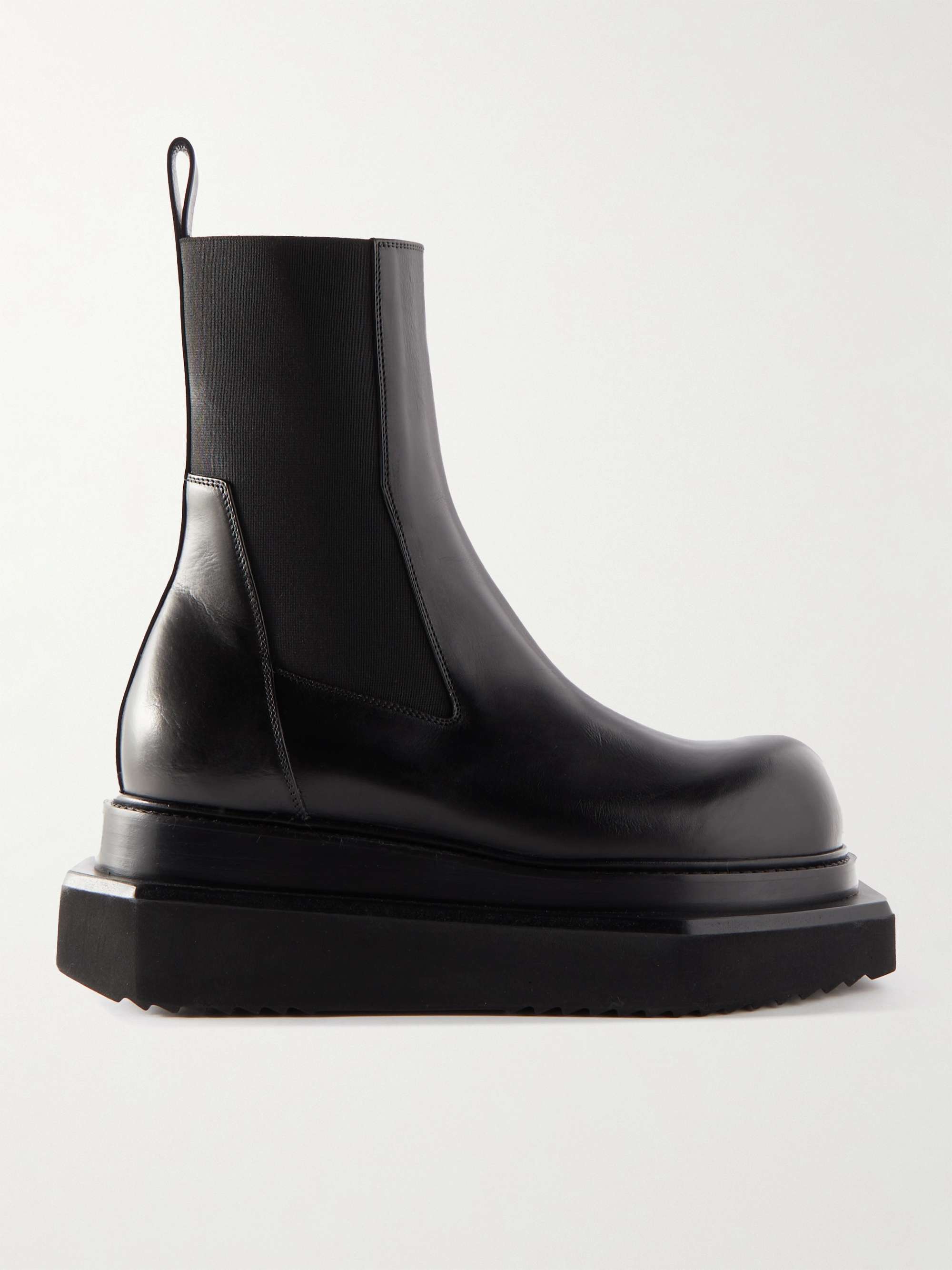 RICK OWENS Beatle Turbo Cyclops Leather Chelsea Boots