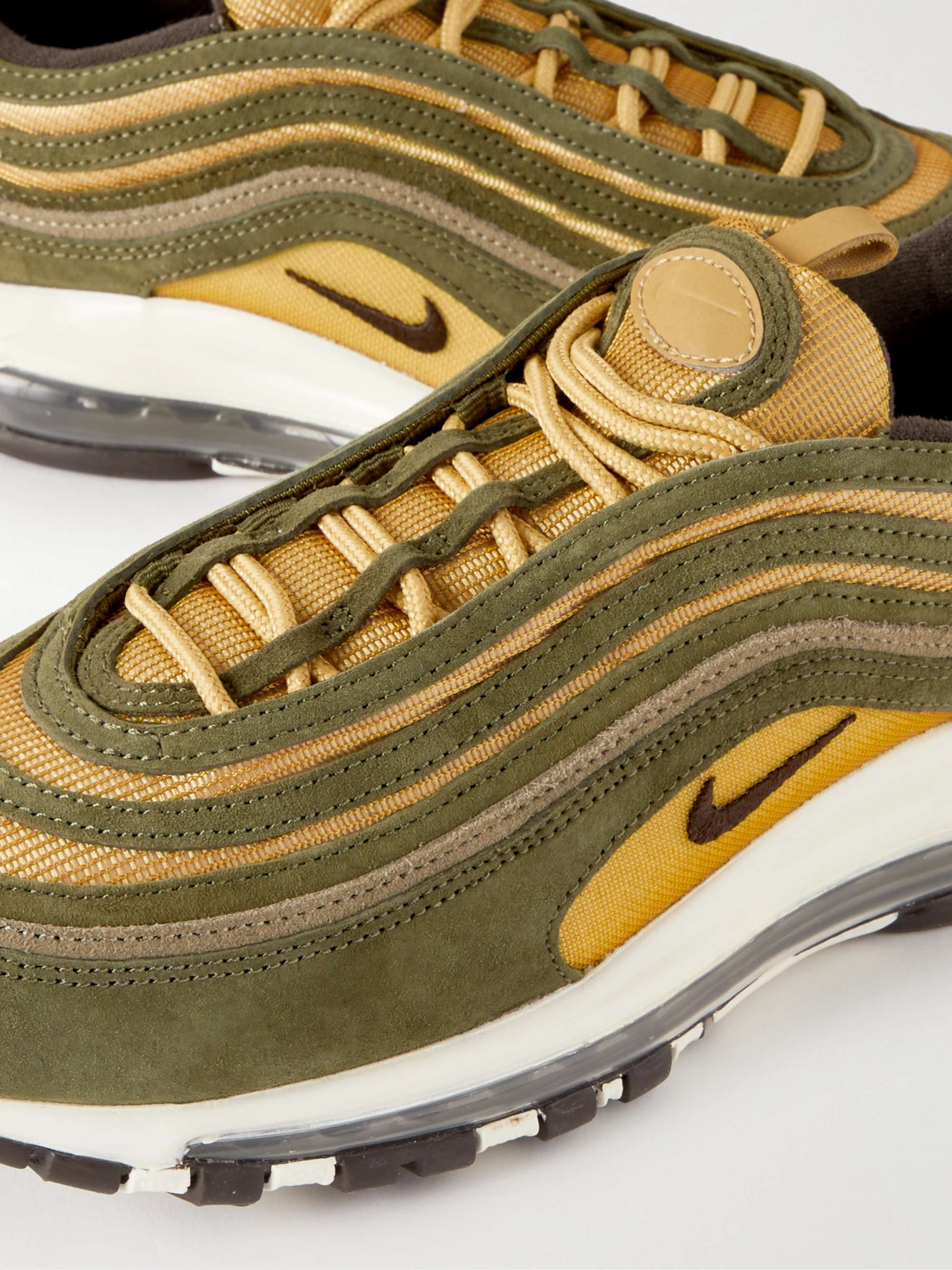 NIKE Air Max 97 Suede and Mesh Sneakers