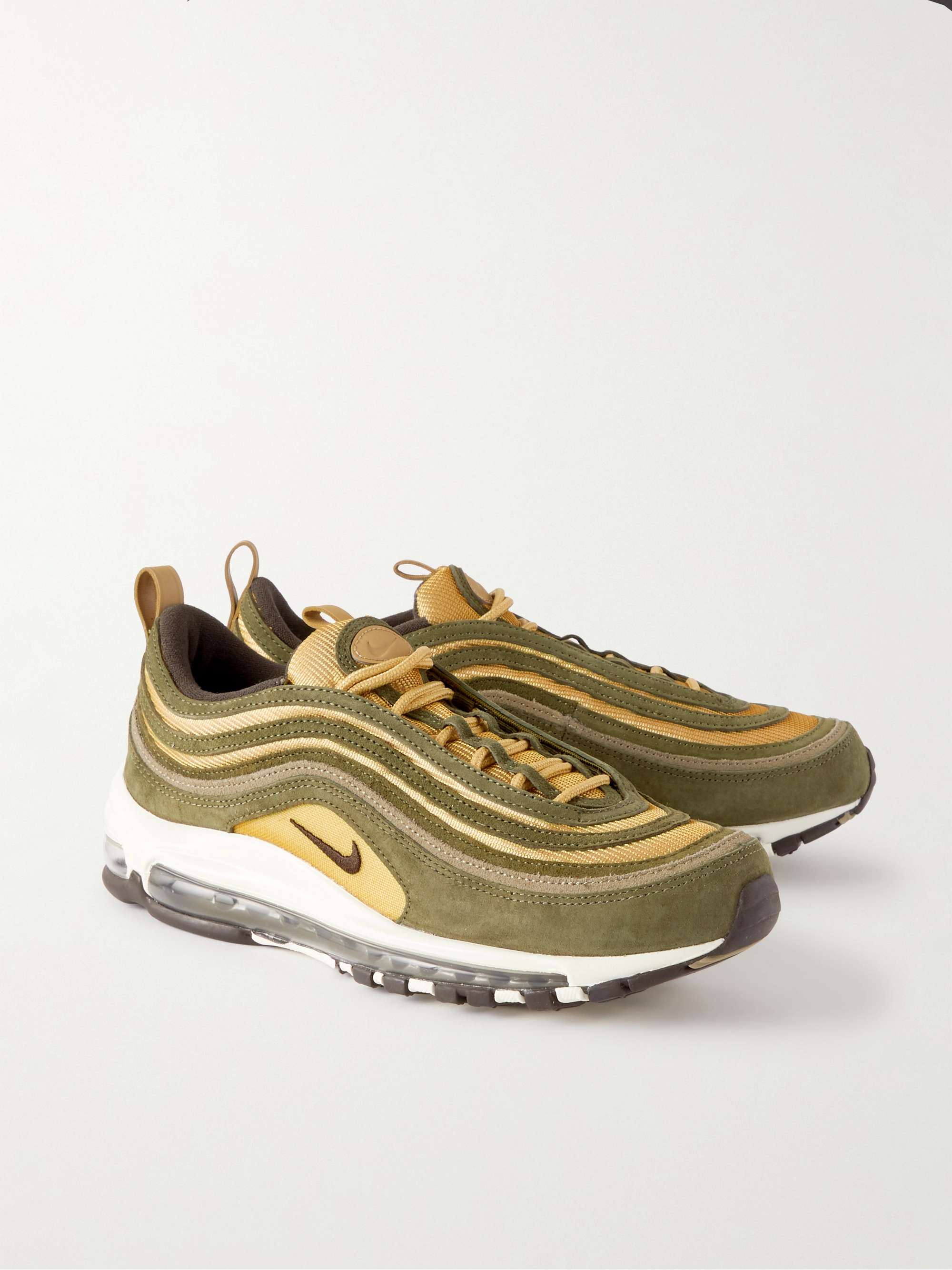 NIKE Air Max 97 Suede and Mesh Sneakers