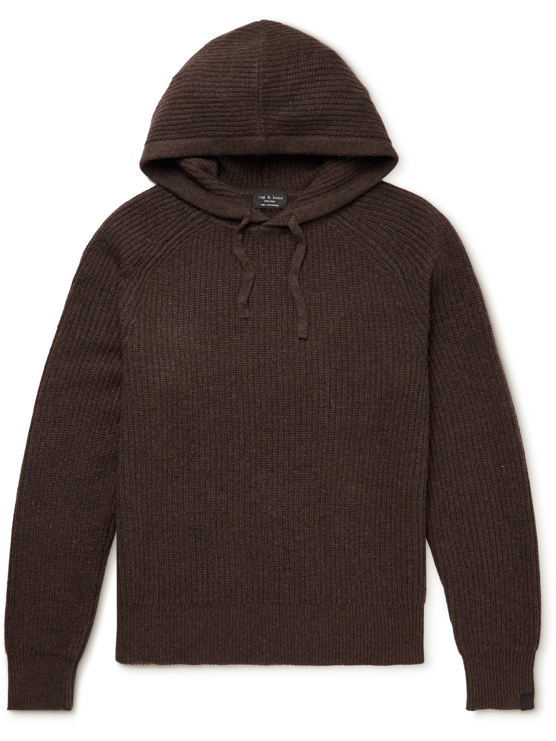 Pierce Ribbed Cashmere Hoodie