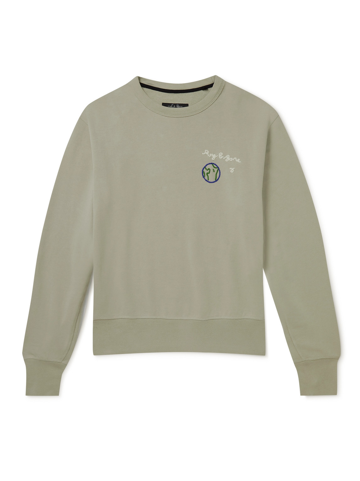 City Logo-Embroidered Organic Cotton-Jersey Sweatshirt