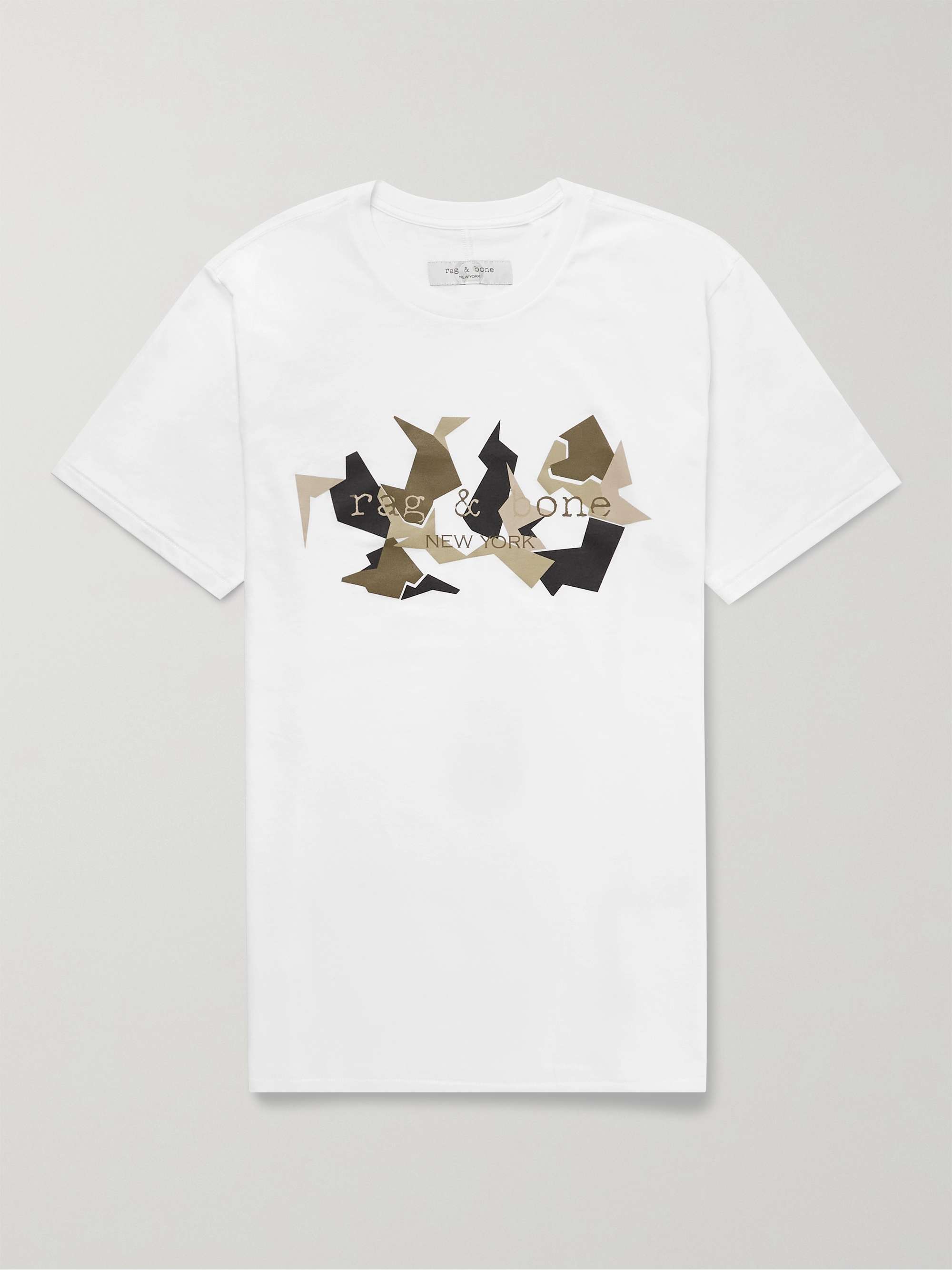 White Sportswear Futura Logo-Print Cotton-Jersey T-Shirt | NIKE 