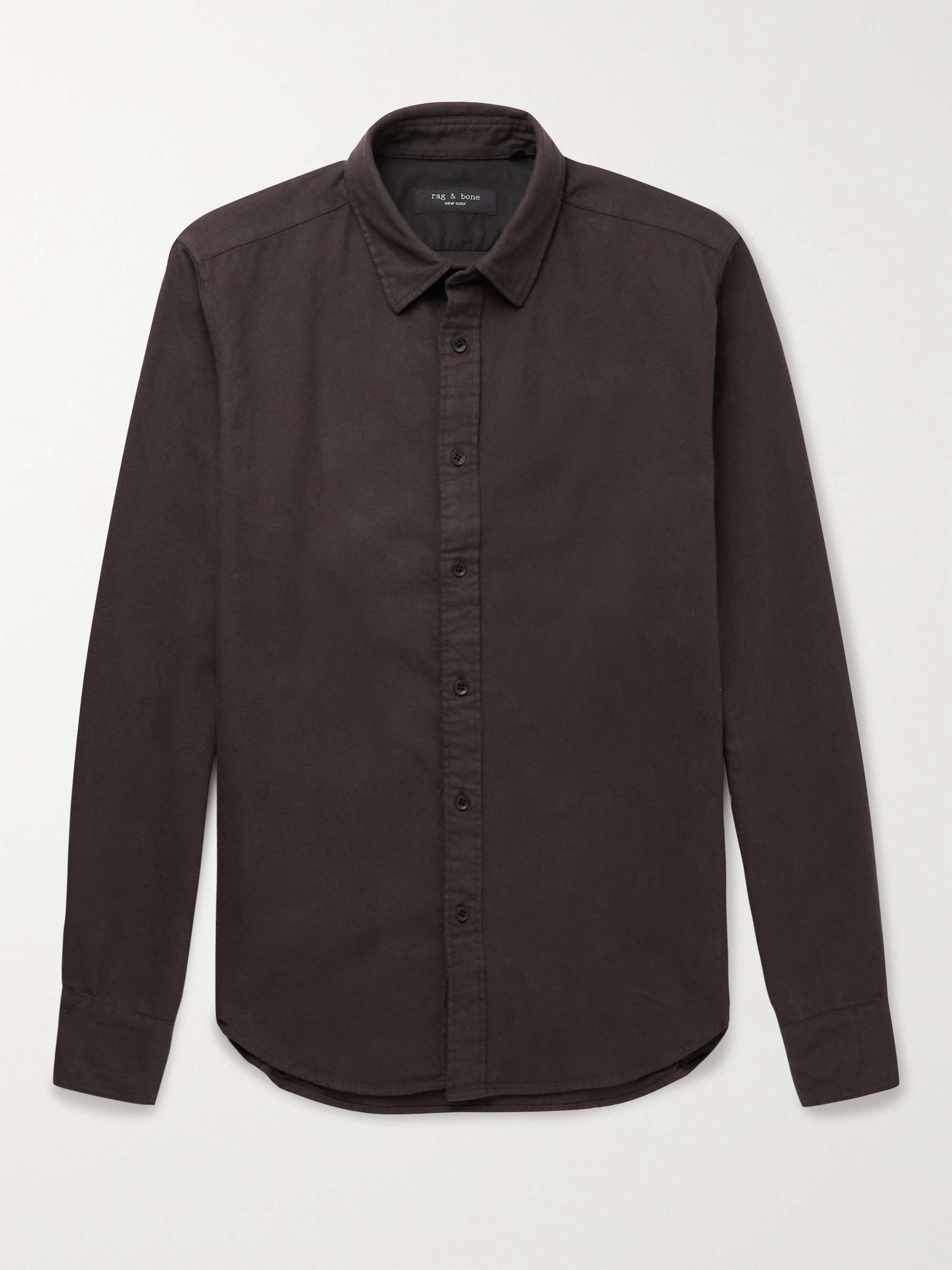 RAG & BONE Pursuit 365 Garment-Dyed Cotton-Flannel Shirt