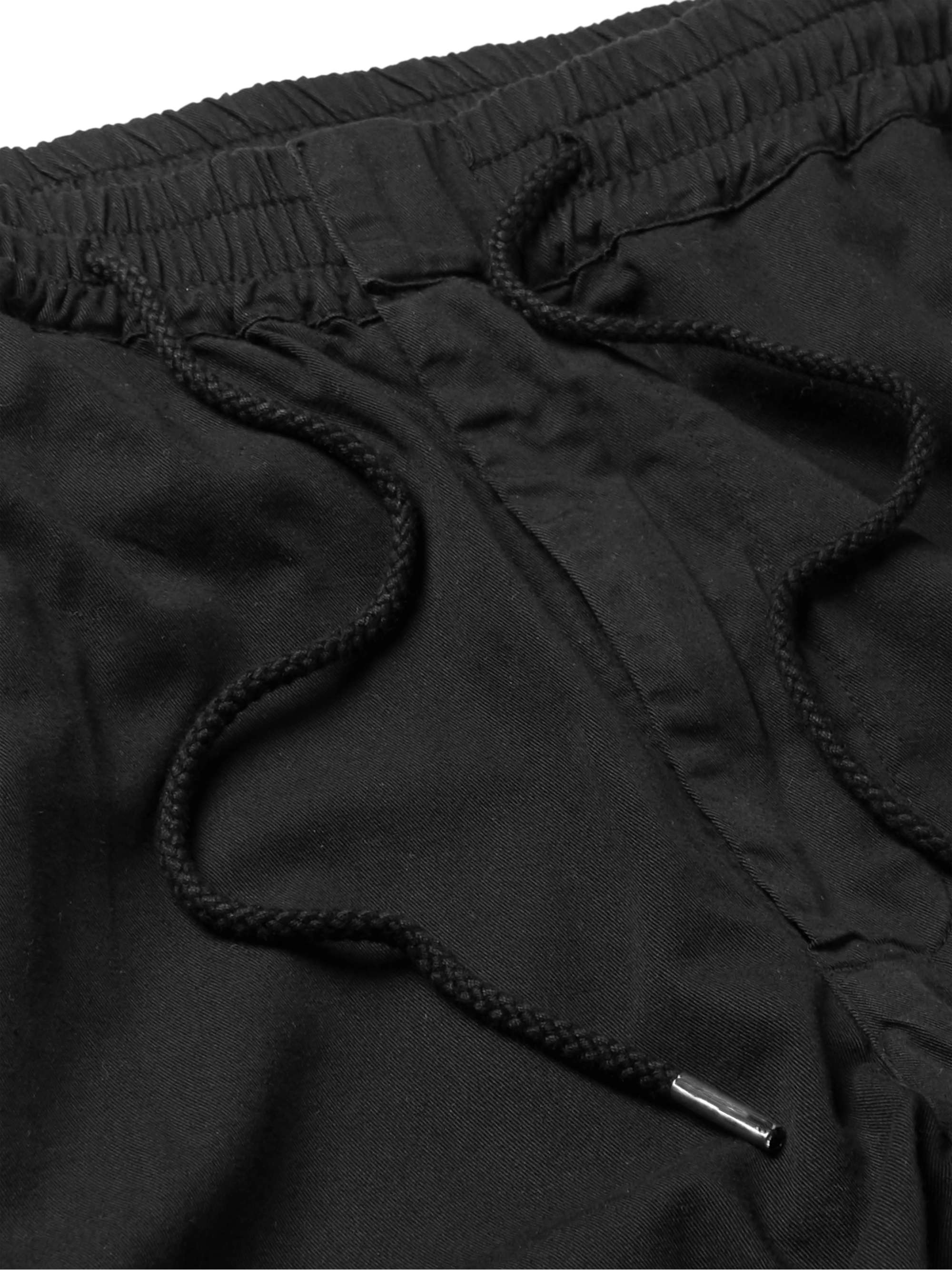 FOLK Tapered Cotton-Twill Drawstring Trousers