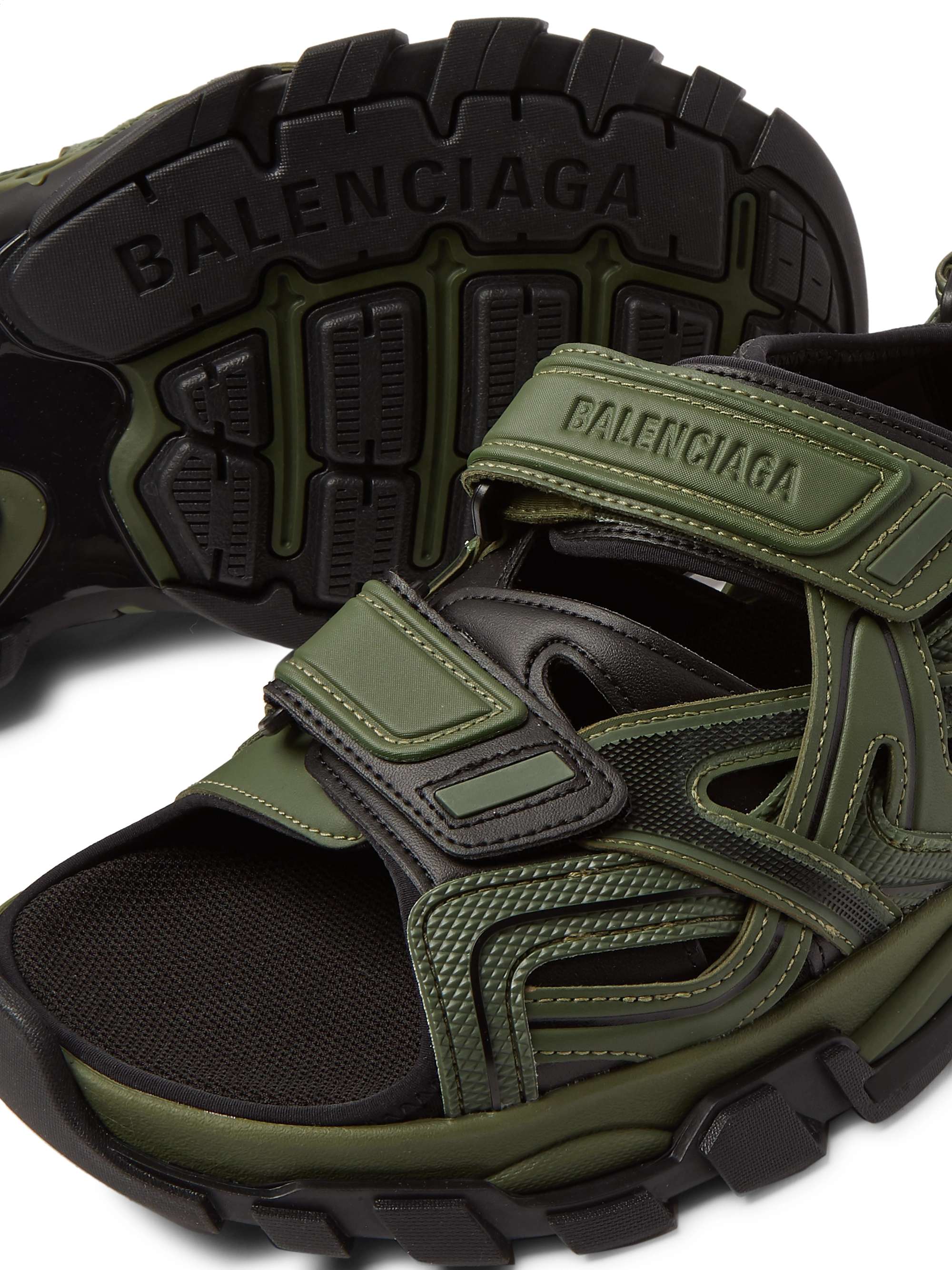 BALENCIAGA Track Neoprene and Rubber Sandals