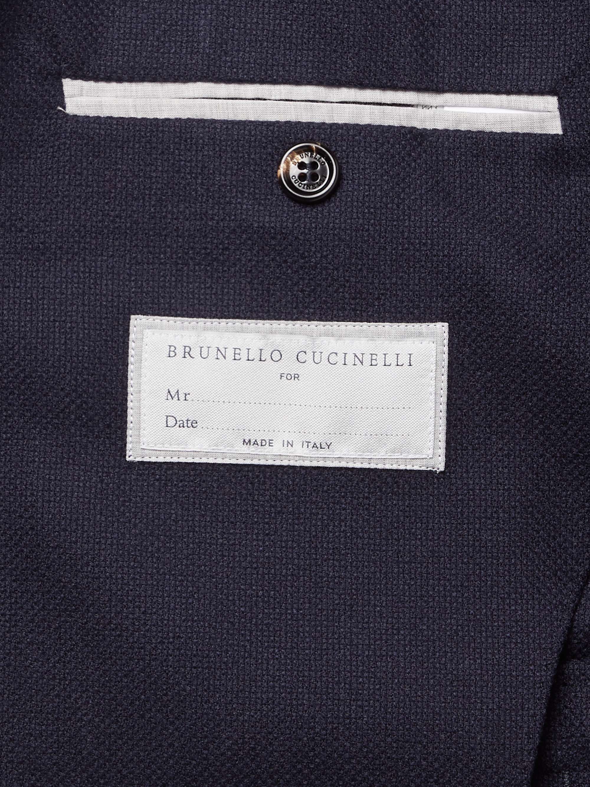 BRUNELLO CUCINELLI Unstructured Cashmere and Silk-Blend Blazer