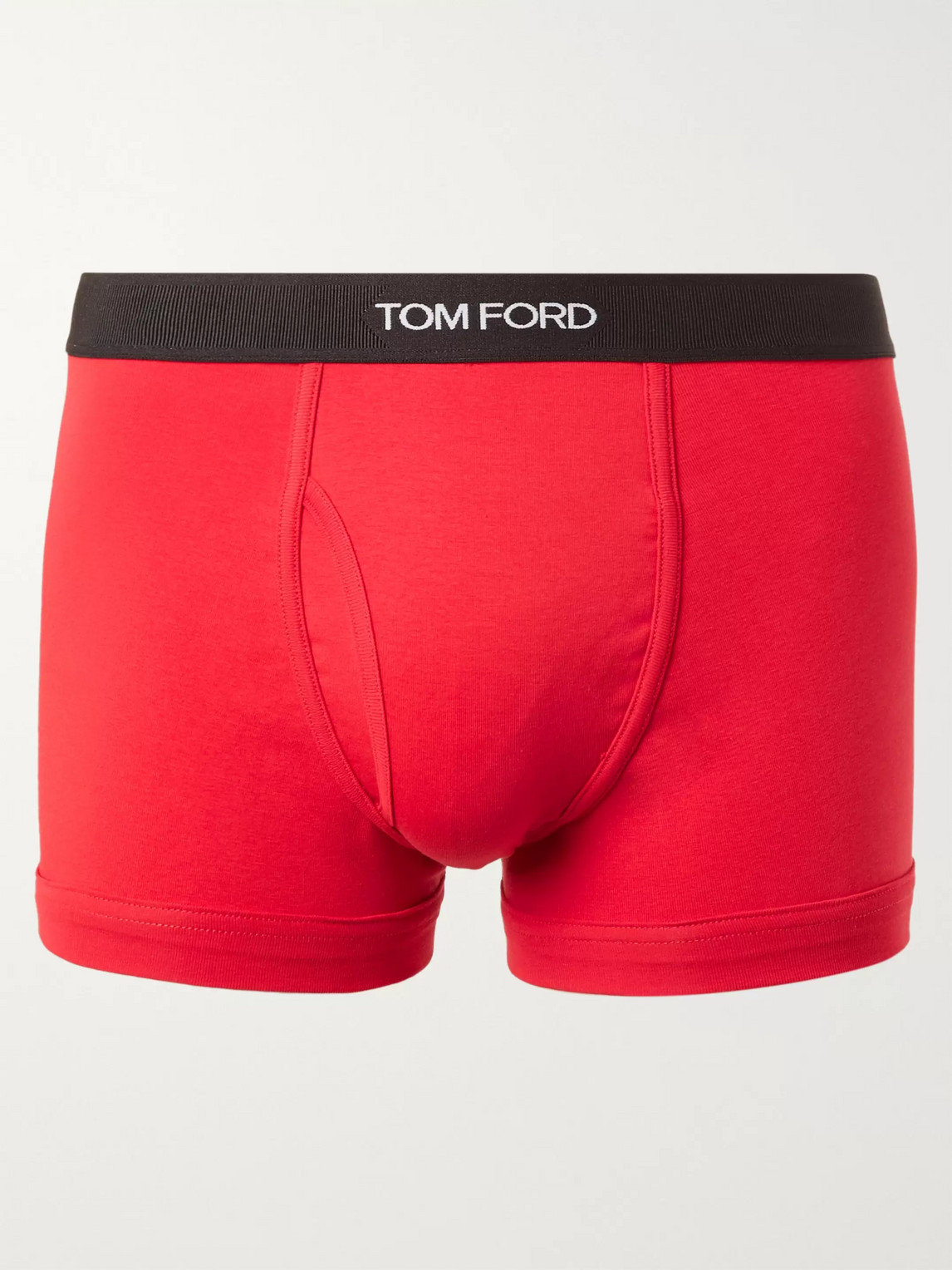 Tom Ford Stretch-cotton Jersey Boxer Briefs In Red