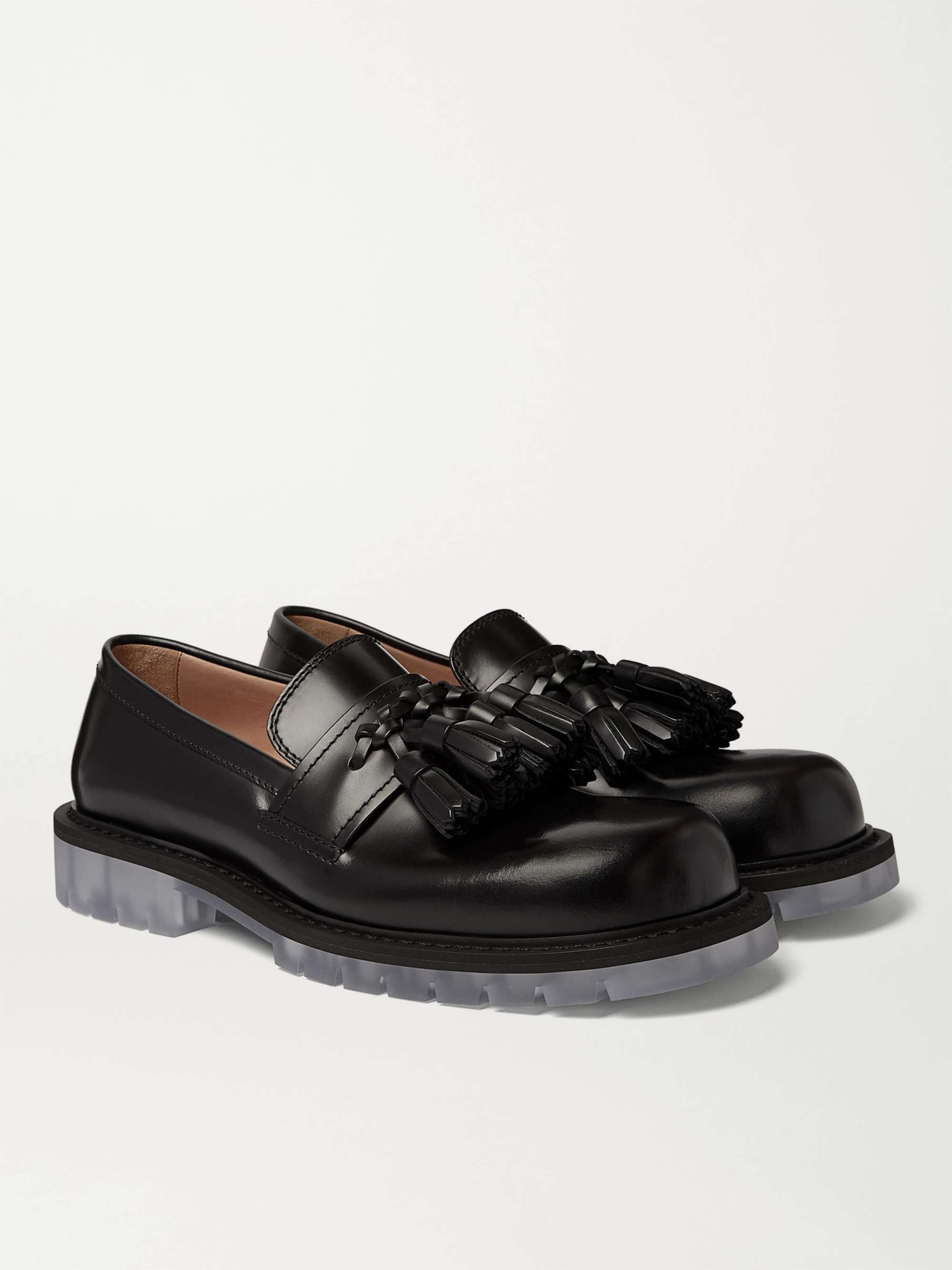 BOTTEGA VENETA Polished-Leather Tasselled Loafers