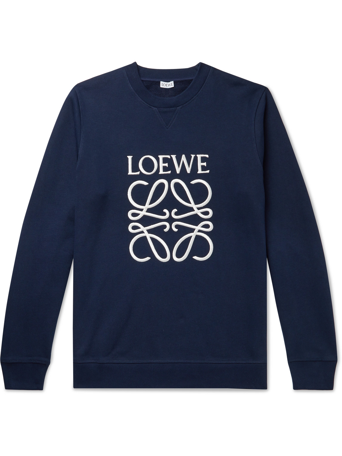 Logo-Embroidered Loopback Cotton-Jersey Sweatshirt