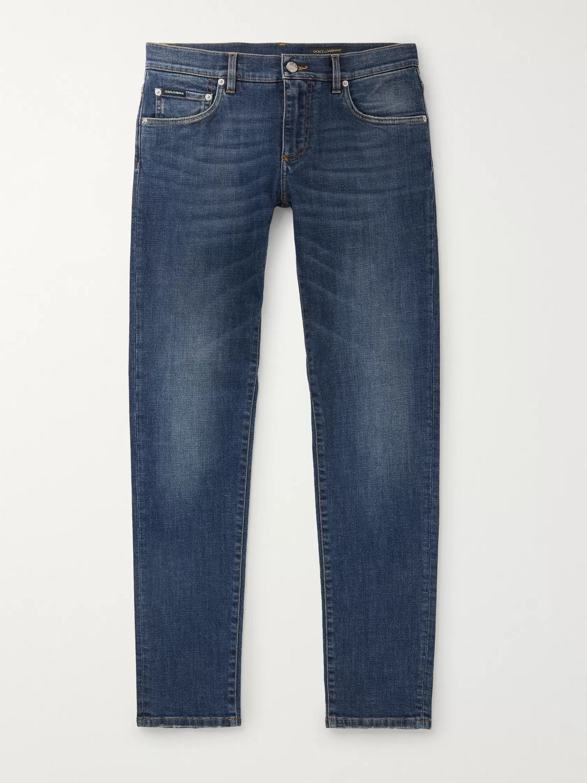 Dolce & Gabbana Slim-leg Stretch-denim Jeans In Blue