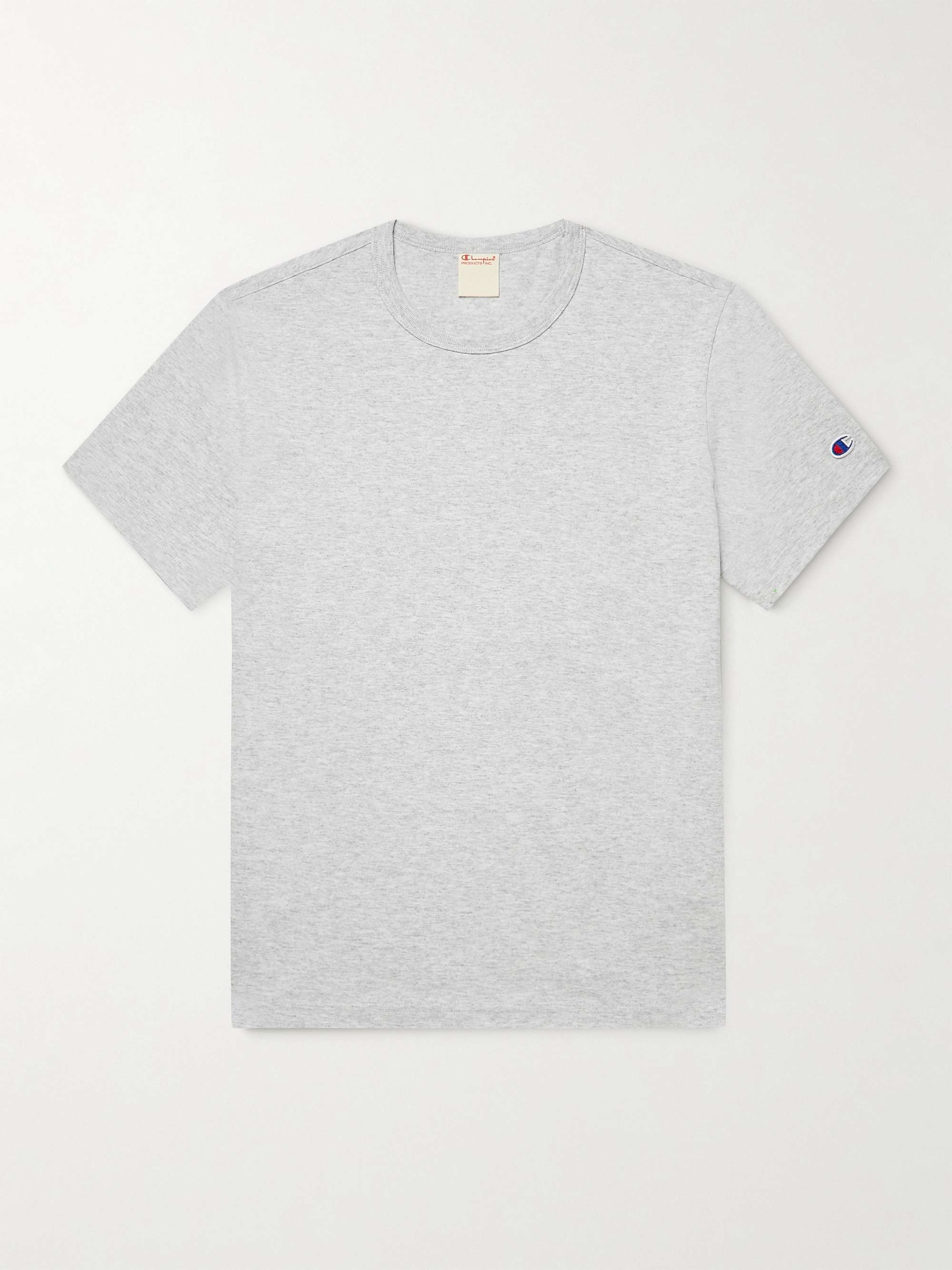 CHAMPION Logo-Embroidered Cotton-Jersey T-Shirt
