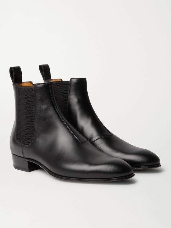 gucci leather boots men