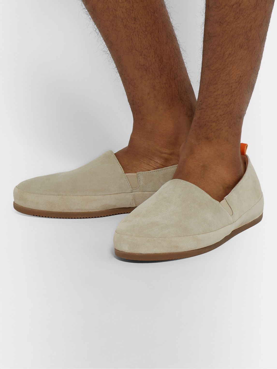 Mulo Suede Loafers In Neutrals | ModeSens