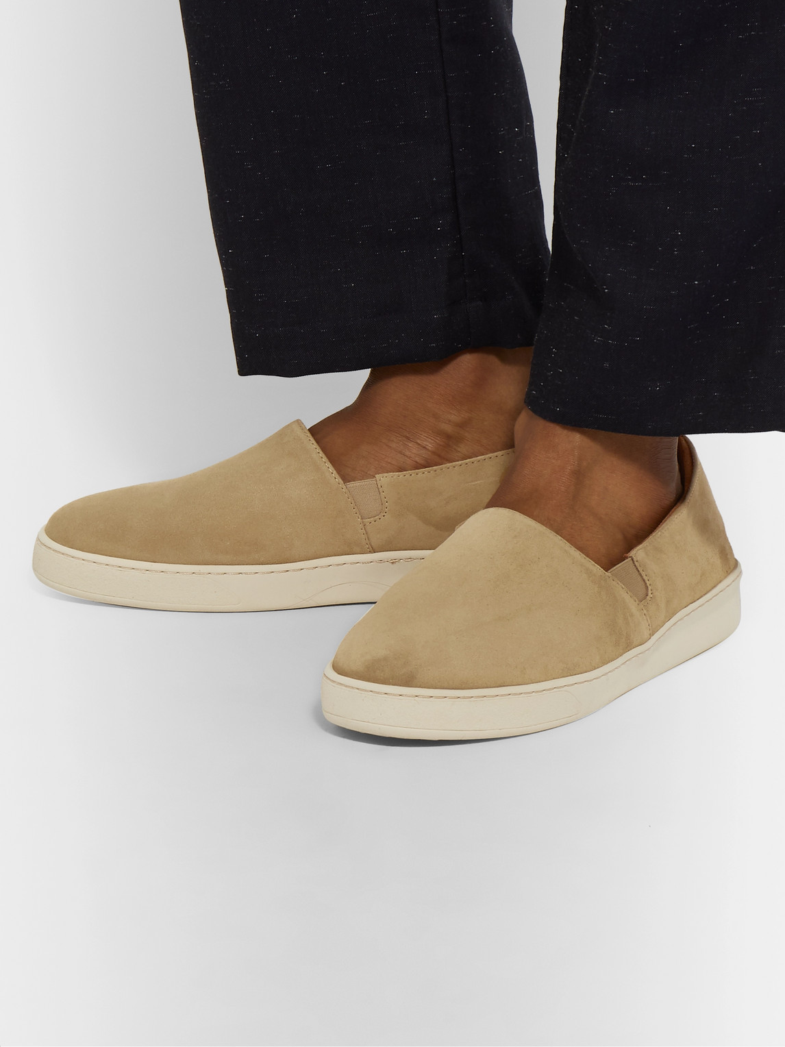 Mulo Suede Slip-on Trainers In Brown