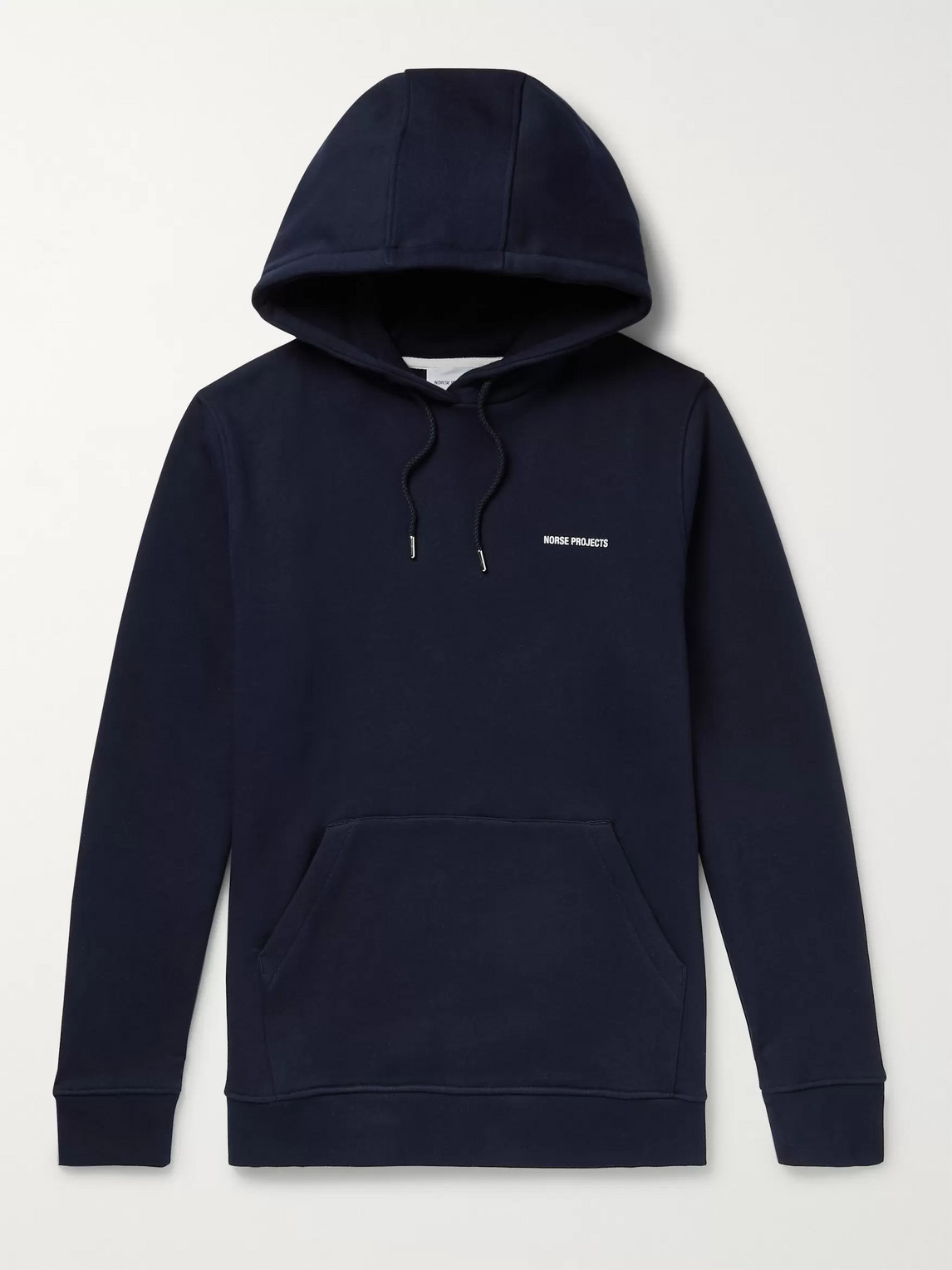 NORSE PROJECTS VAGN LOGO-PRINT LOOPBACK COTTON-JERSEY HOODIE