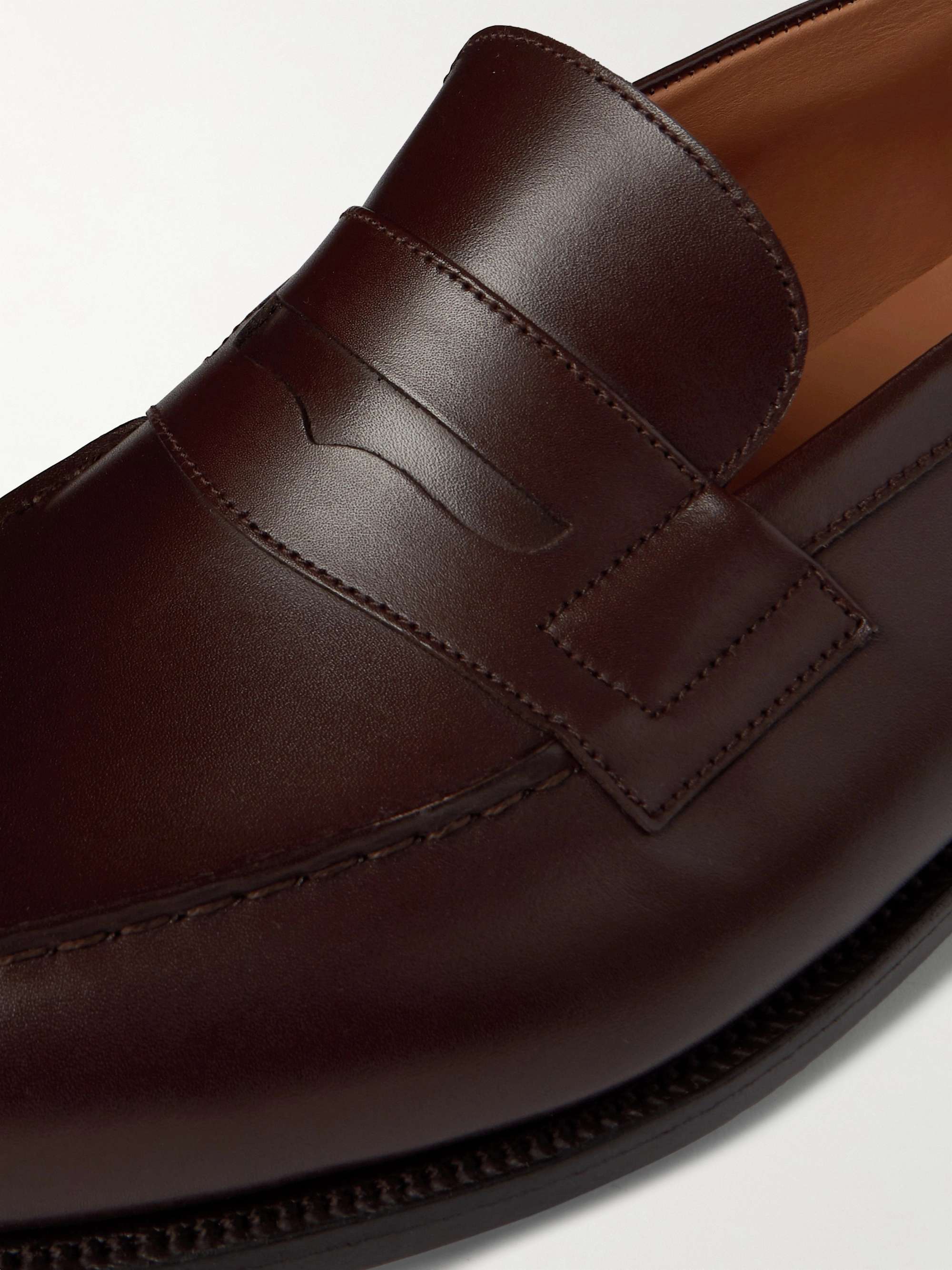 J.M. Weston 180 Moccasin Leather Loafers