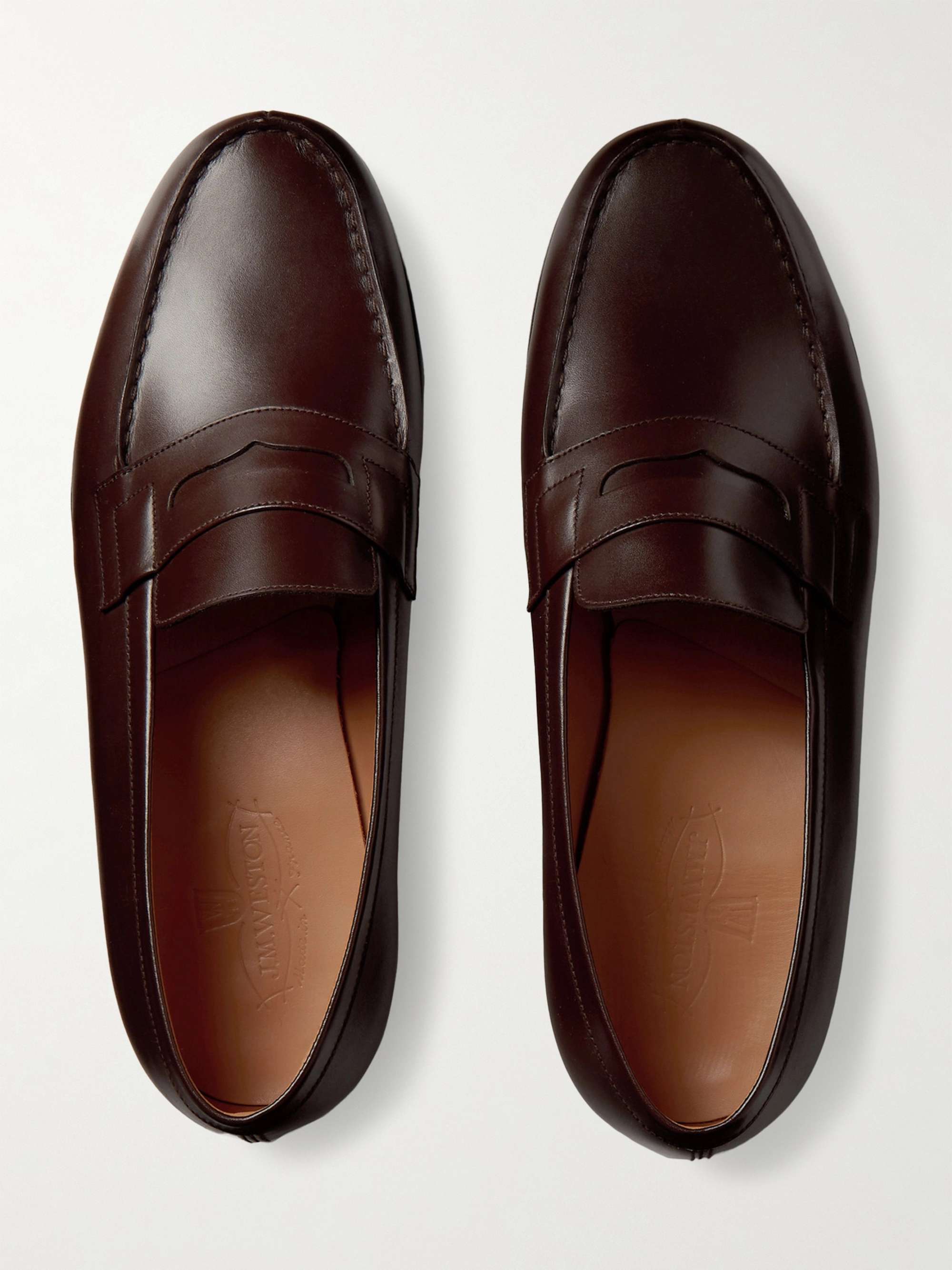 J.M. Weston 180 Moccasin Leather Loafers