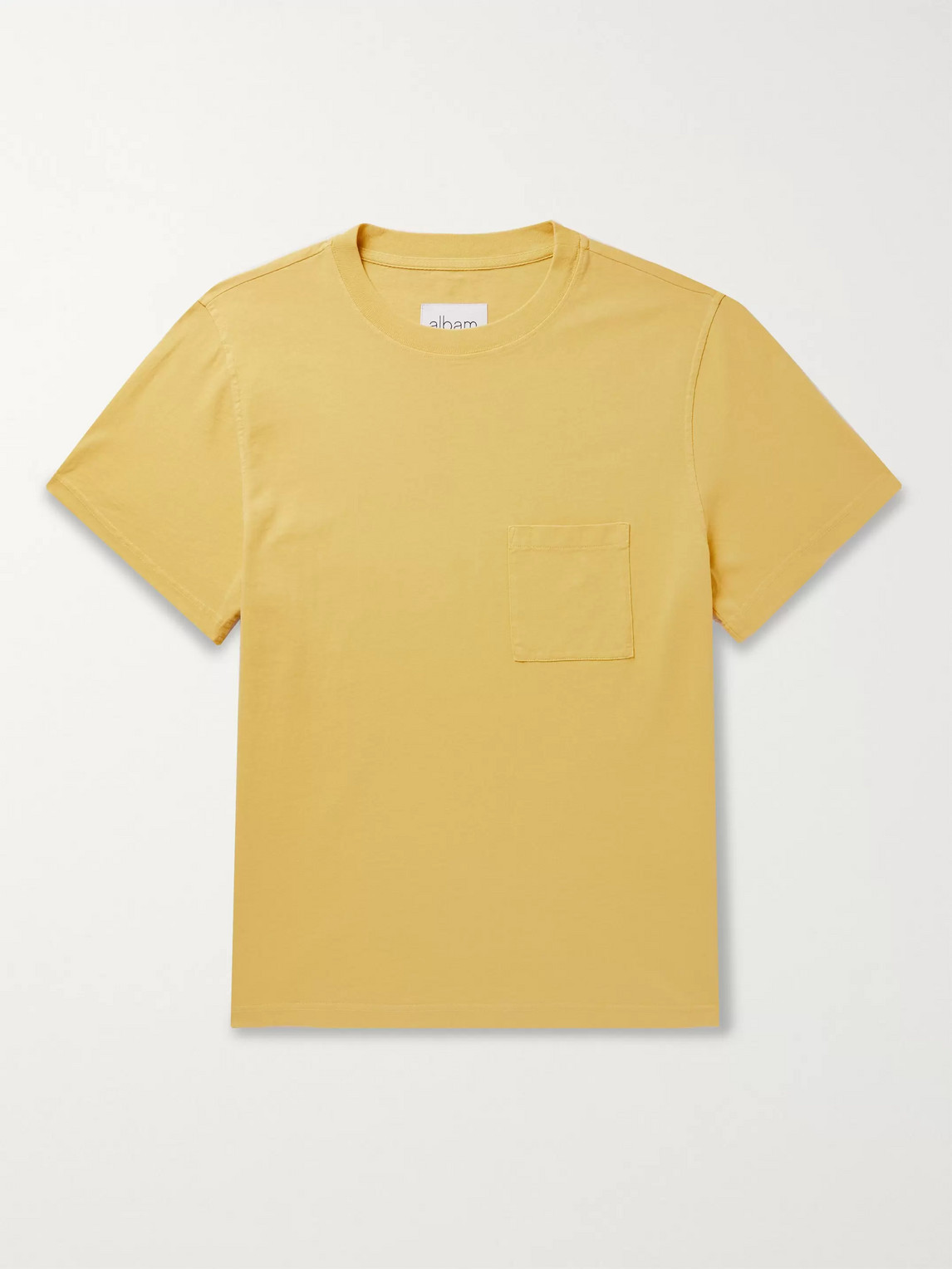Albam Workwear Cotton-jersey T-shirt In Yellow