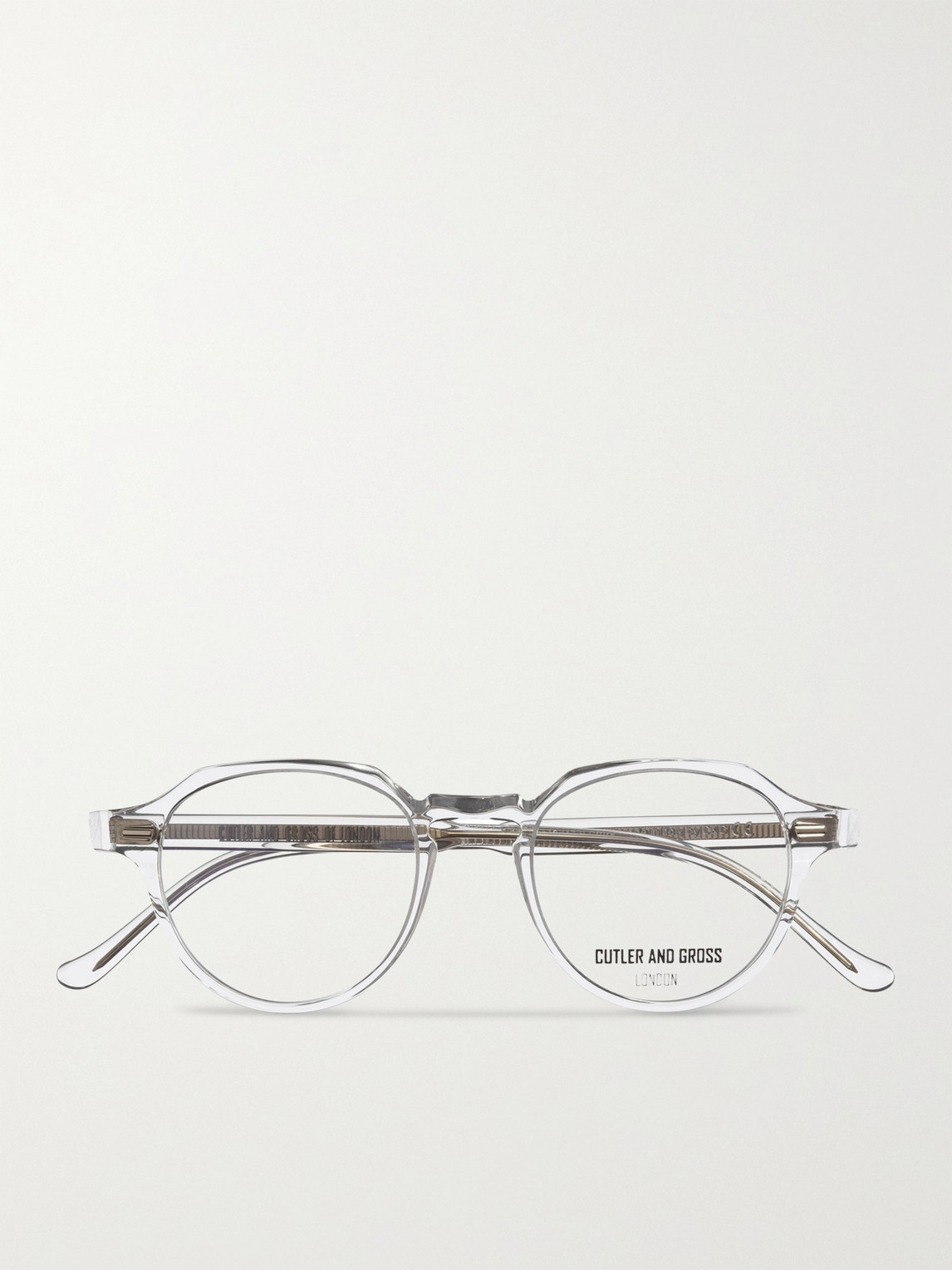 Cutler And Gross Round-frame Acetate Optical Glasses In White