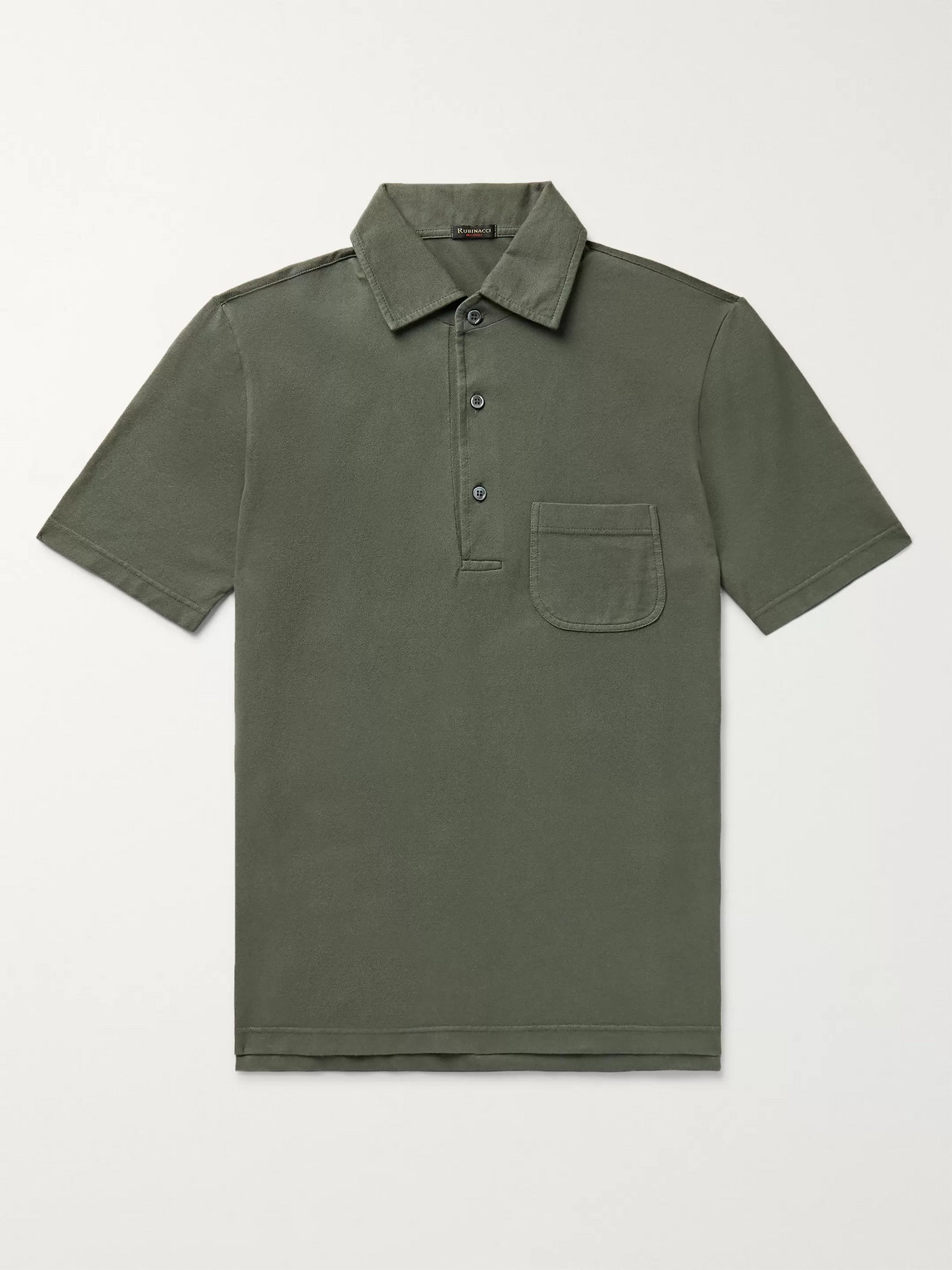 Rubinacci Cotton-piqué Polo Shirt In Green