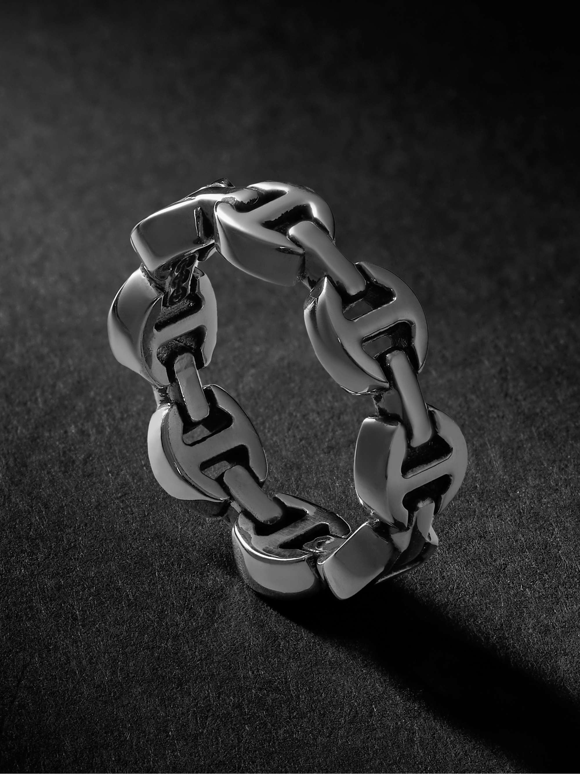 Dame Tri-Link Silver Ring