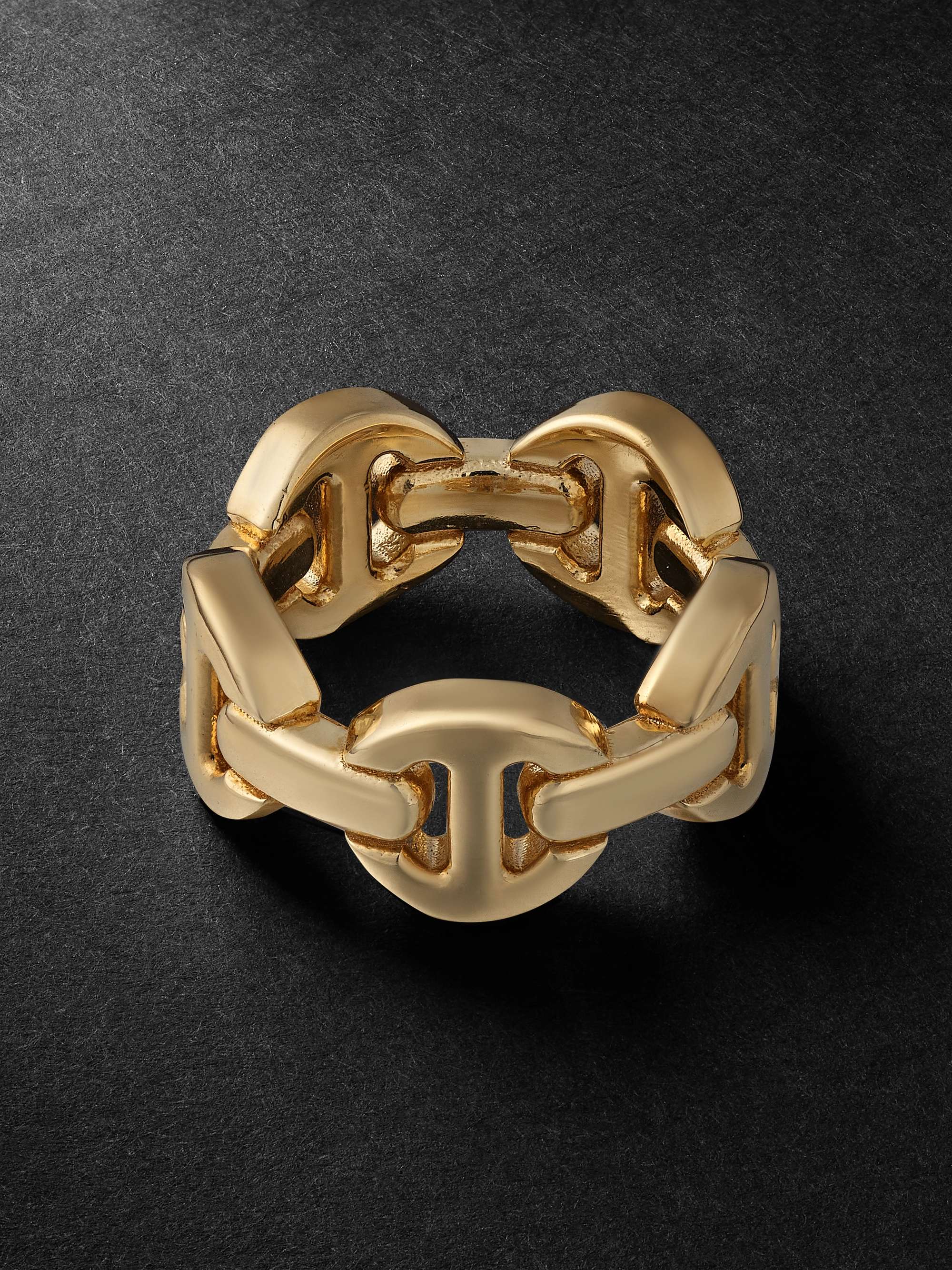 HOORSENBUHS Dame Tri-Link Gold Ring