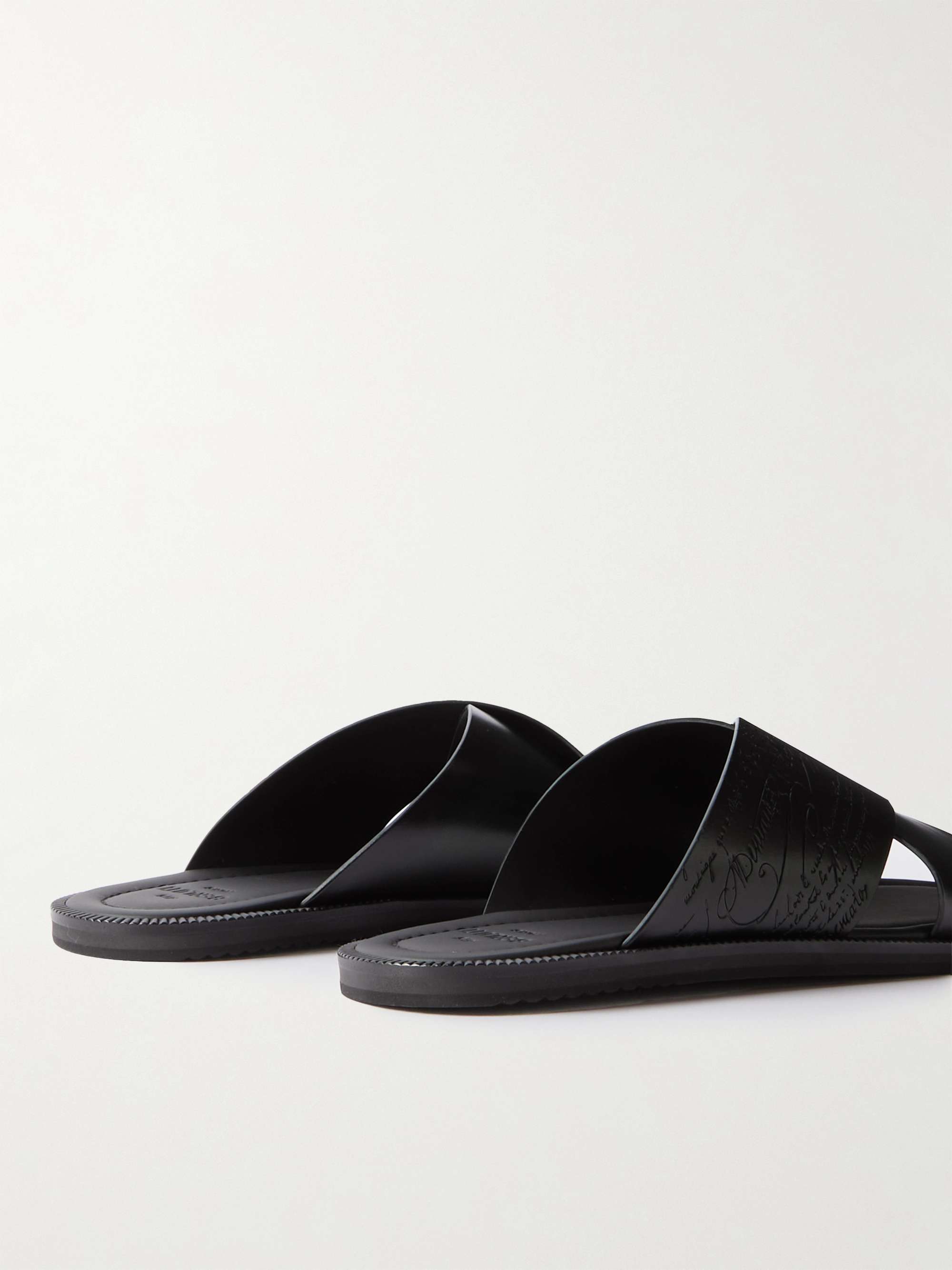 BERLUTI Scritto Venezia Leather Sandals