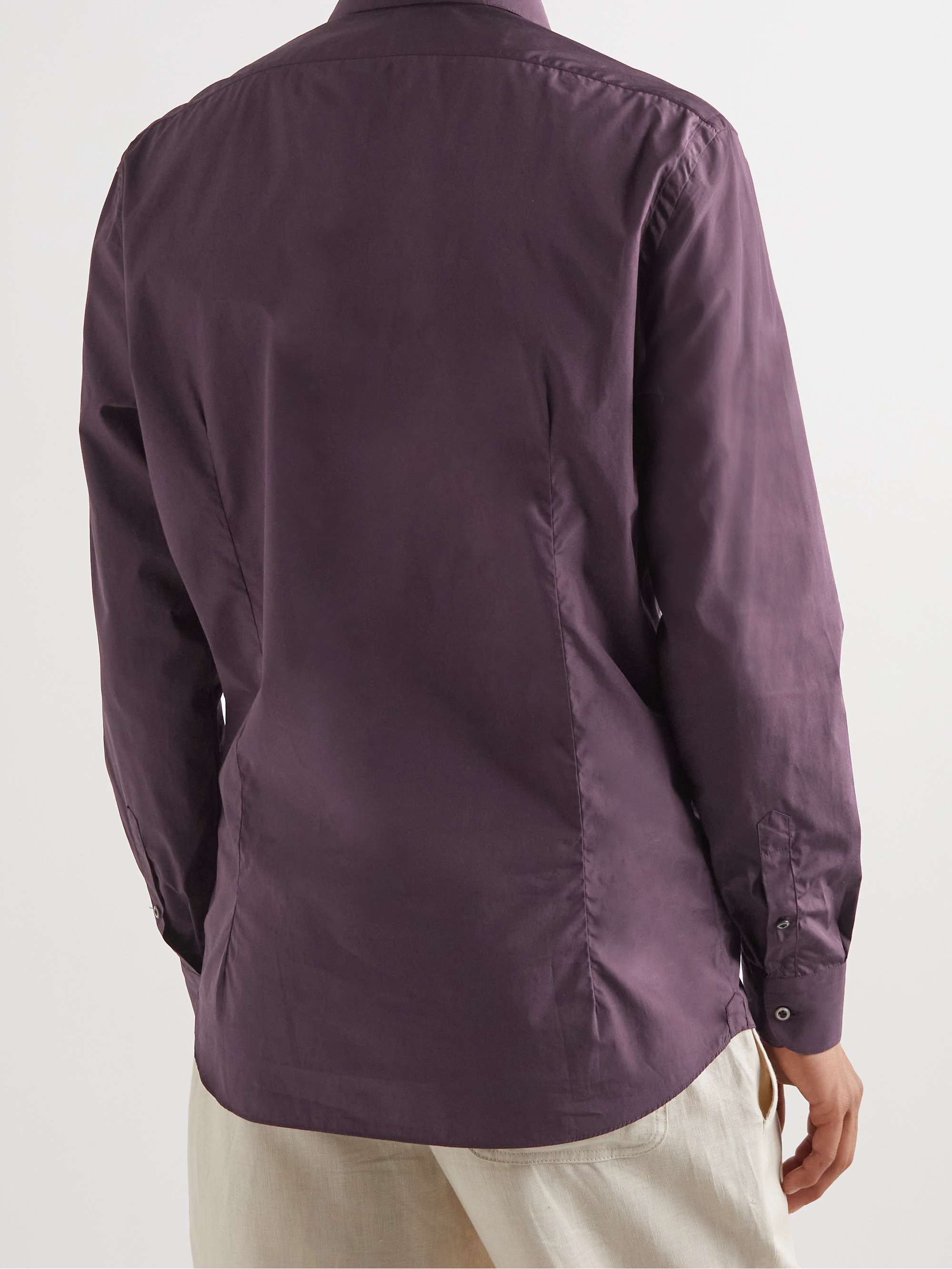 CARUSO Cotton-Poplin Shirt
