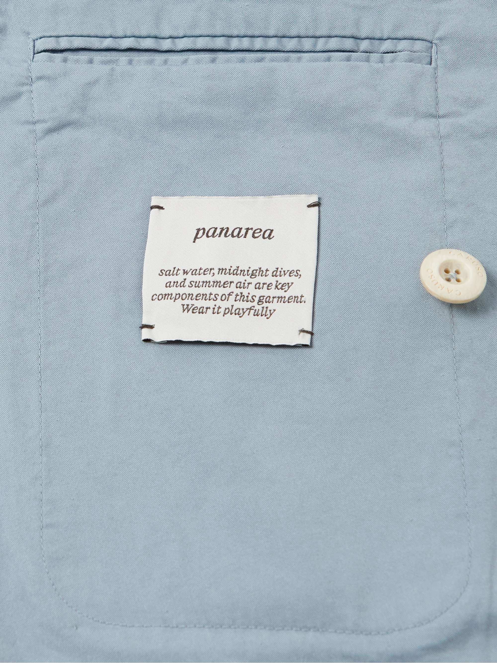 CARUSO Panarea Double-Breasted Unstructured Cotton-Blend Twill Suit Jacket