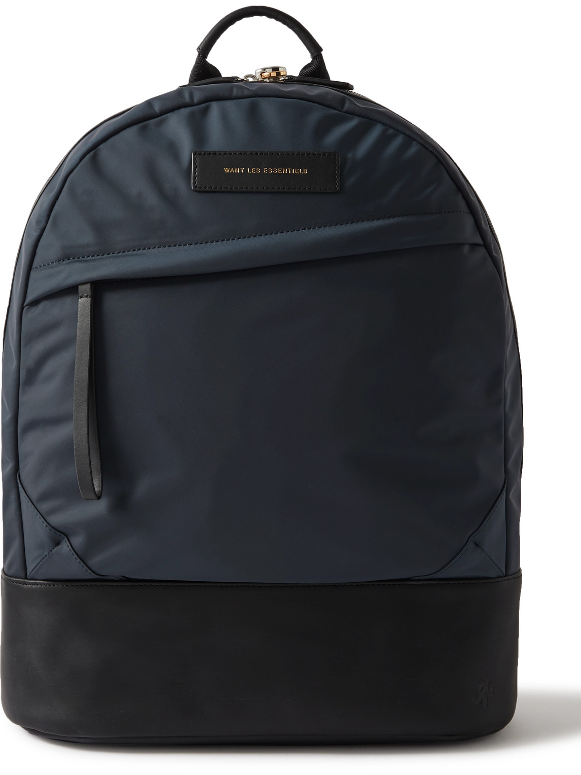Want Les Essentiels De La Vie Kastrup 2.0 Leather-trimmed Nylon Backpack In Blue