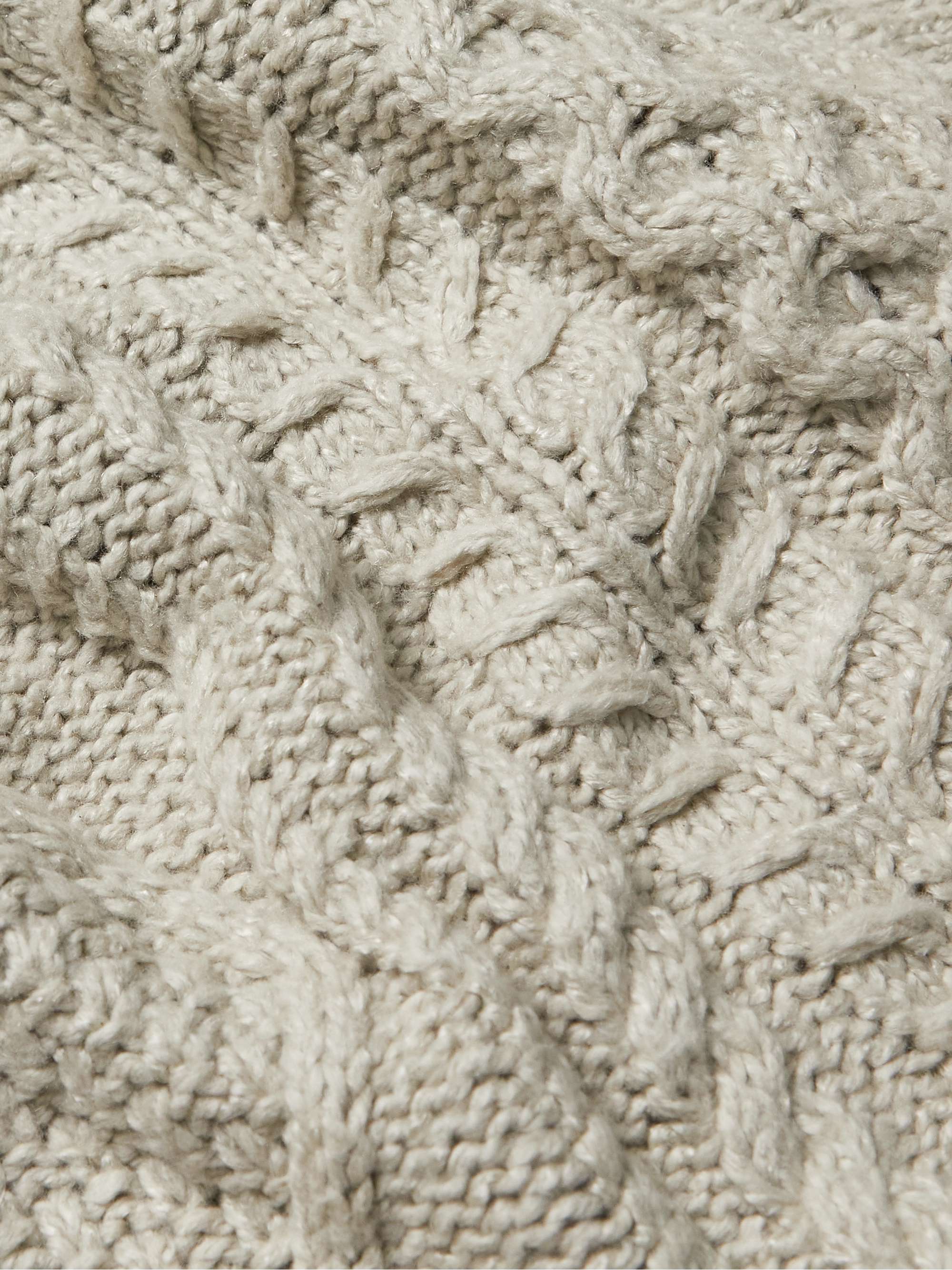 FEAR OF GOD ESSENTIALS Logo-Appliquéd Cable-Knit Cotton-Blend Rollneck Sweater