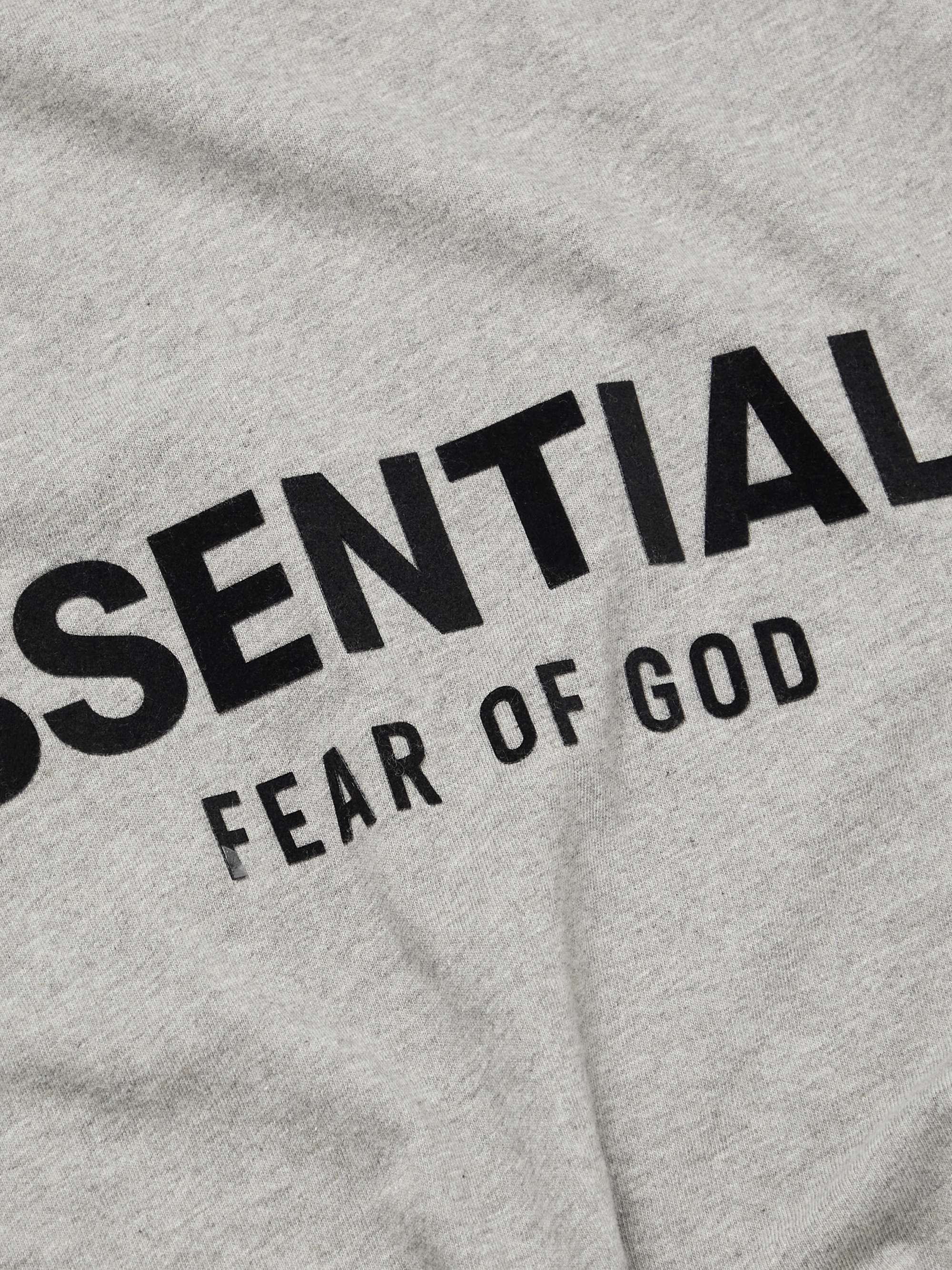 FEAR OF GOD ESSENTIALS Logo-Flocked Cotton-Jersey T-Shirt