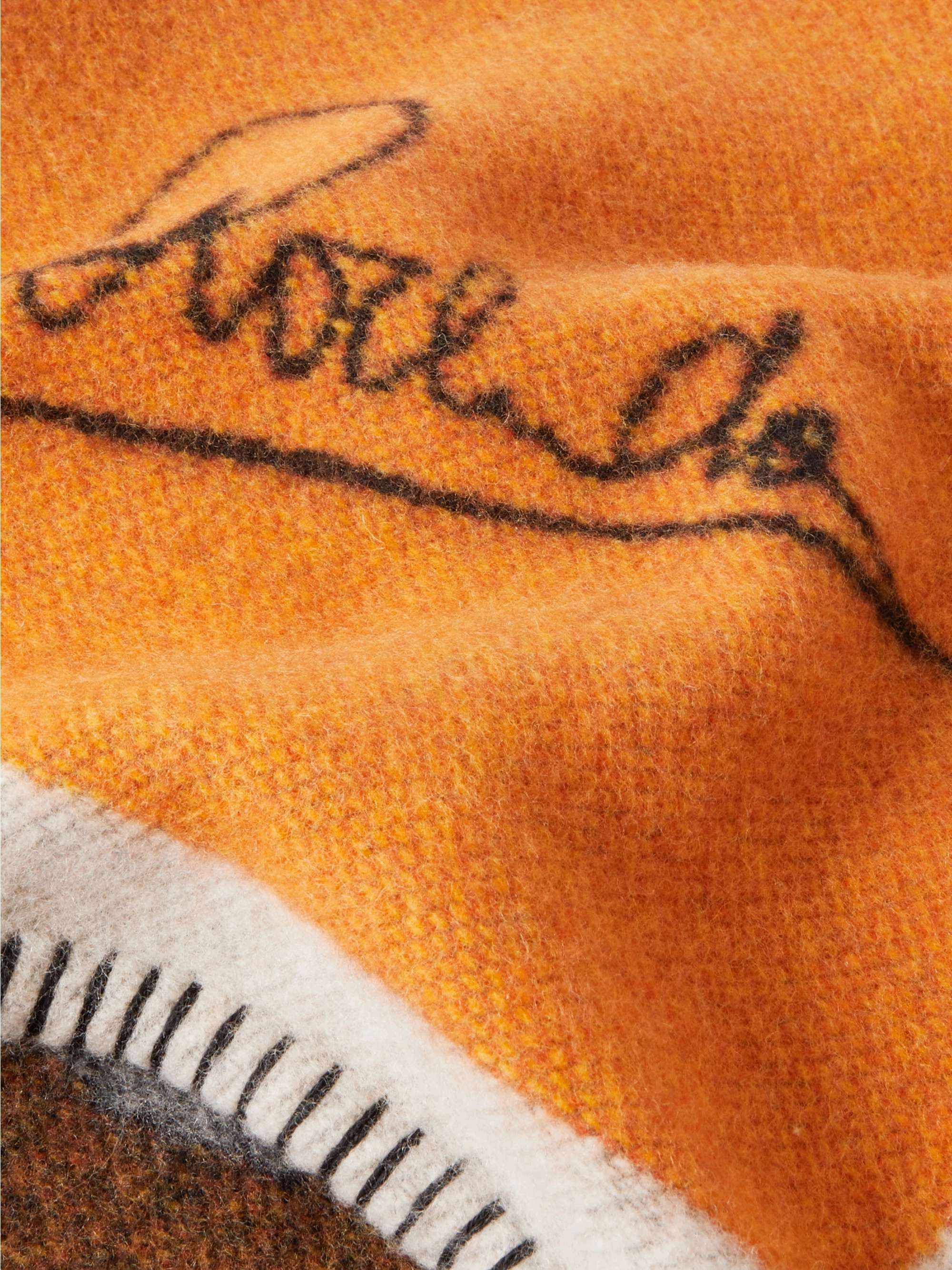 JW ANDERSON + Magdalene Odundo Intarsia Wool and Cashmere-Blend Blanket