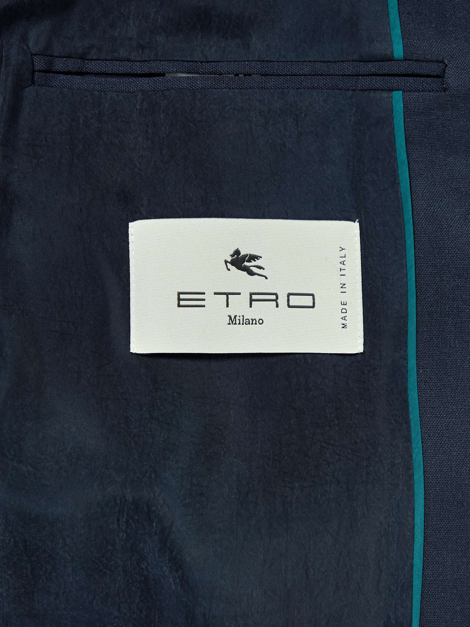 ETRO Printed Slim-Fit Wool-Blend Blazer